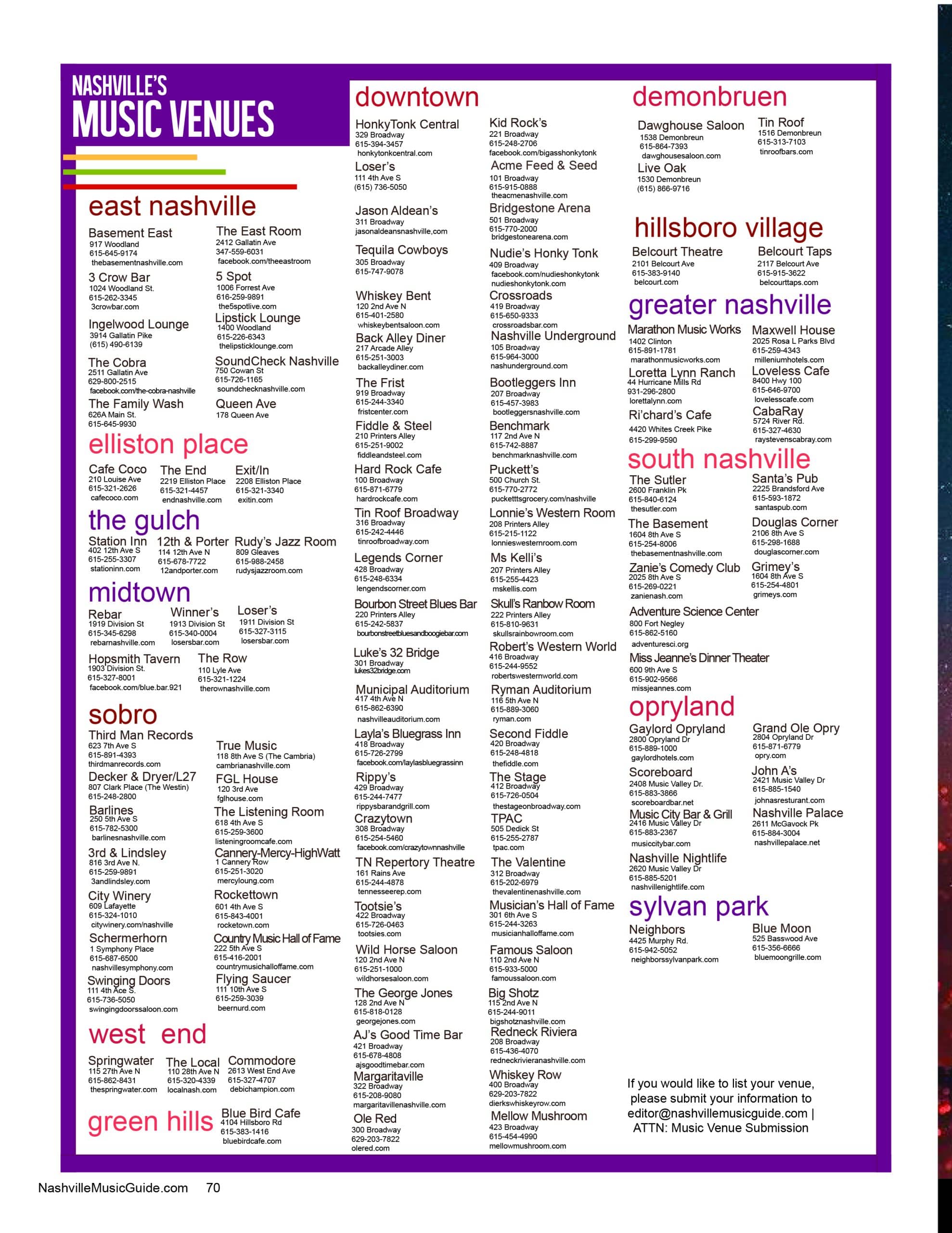 Nashville Music Guide - Holiday Issue 2023