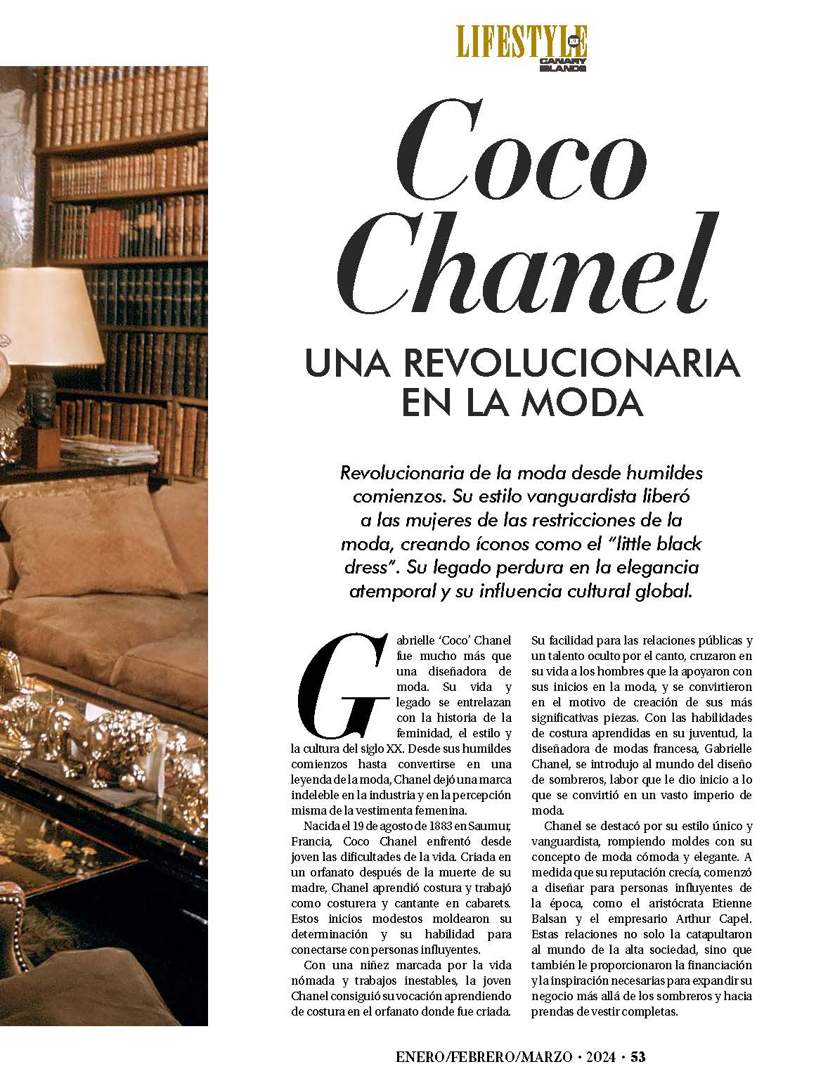 Lifestyle Plus Magazine - Canary Islands - March 2024 - Georgina Mazzeo