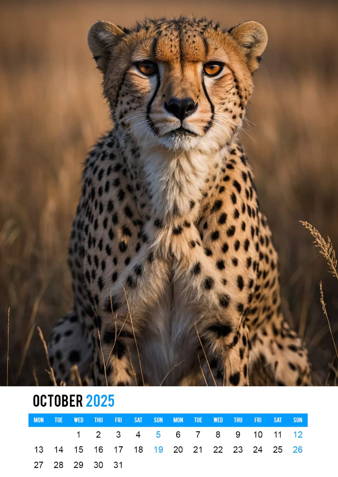 Big Cats - 2025 Calendar