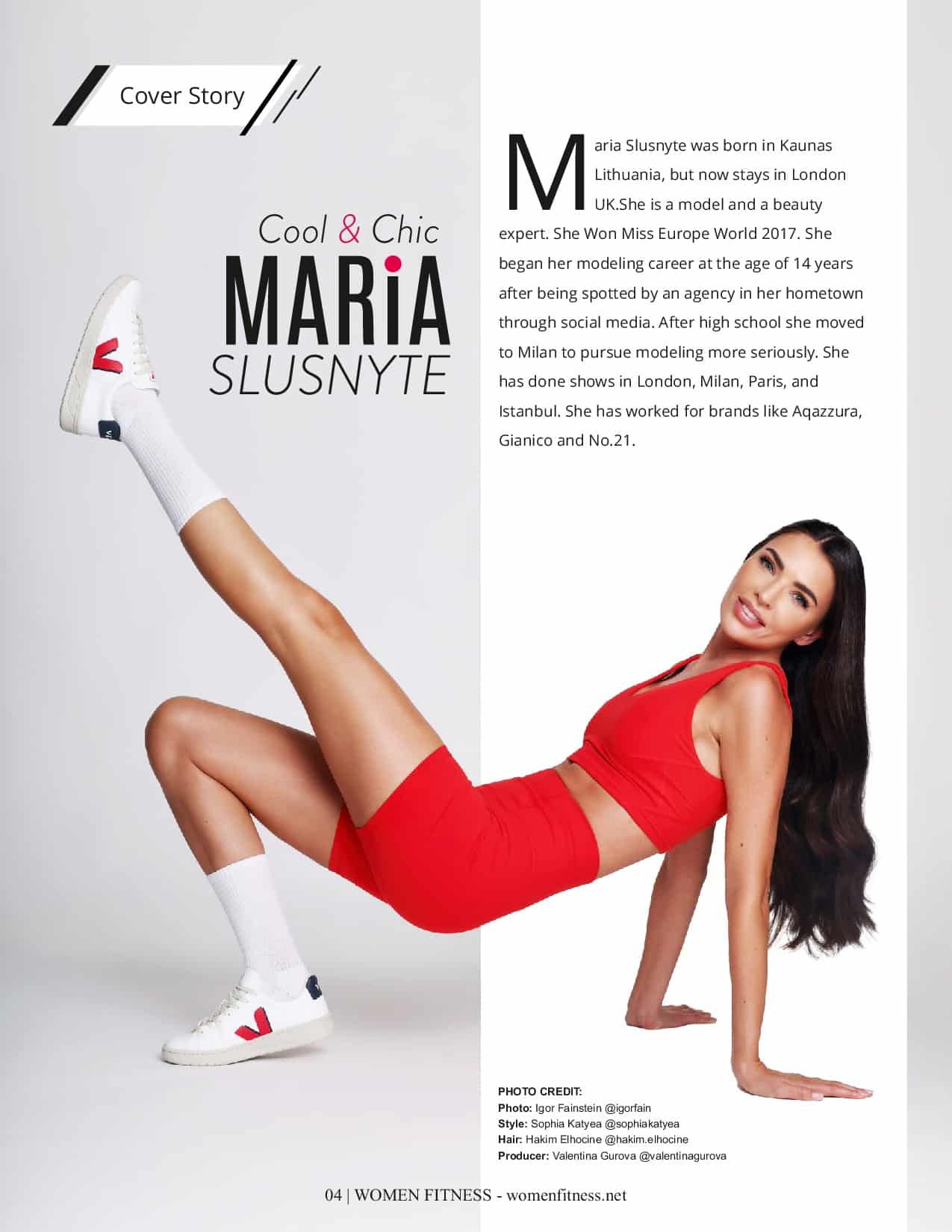 Women Fitness International Magazine - November 2023 - Maria Slusnyte