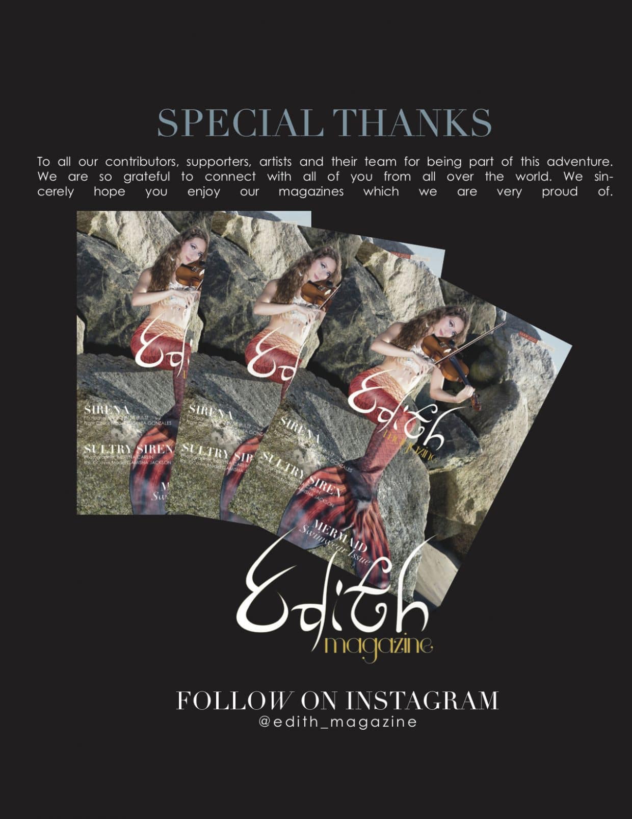 Edith Magazine - March 2020 - Mermaids - Issue 92