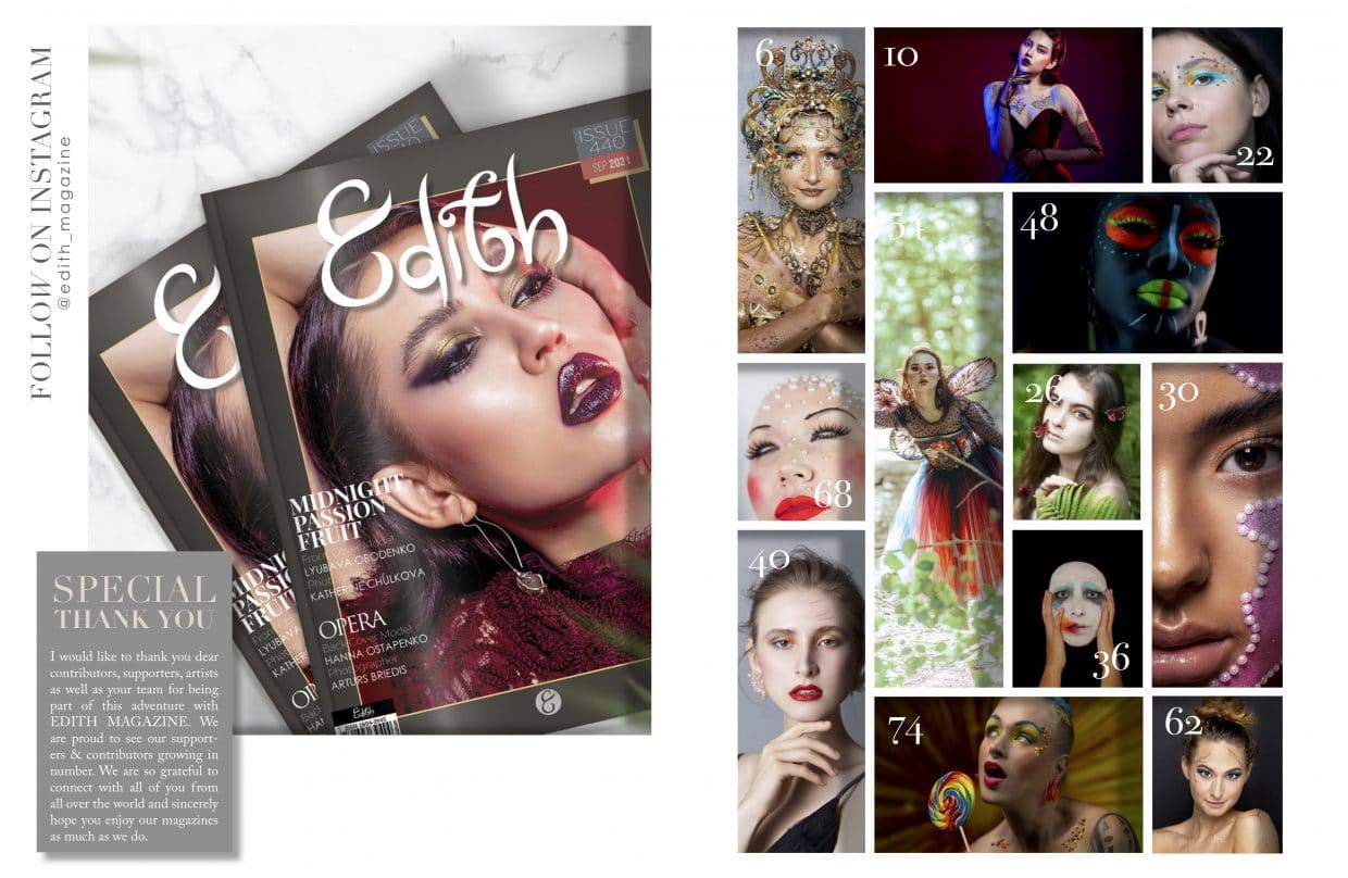 Edith Magazine - September 2021 - Issue 440 - Beauty Meets Art