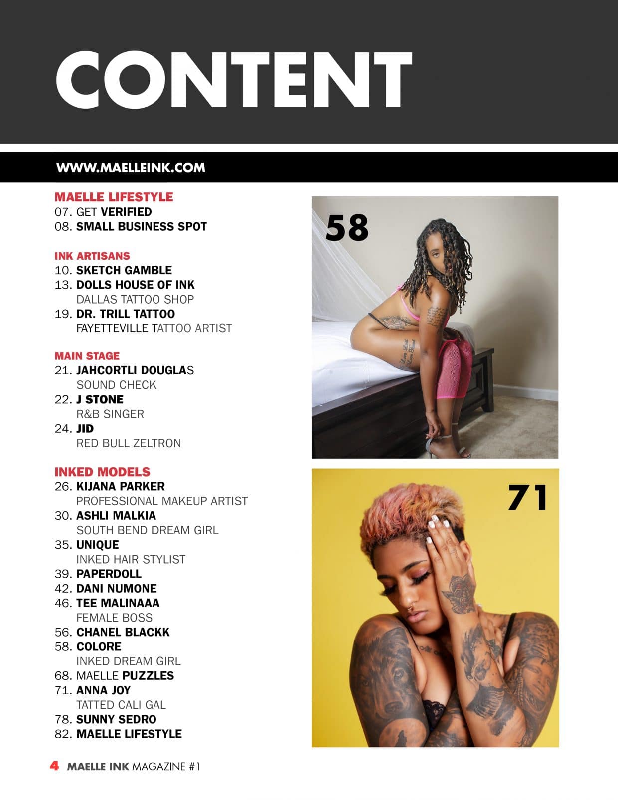 Maelle Ink Magazine - Issue 1 - Colore