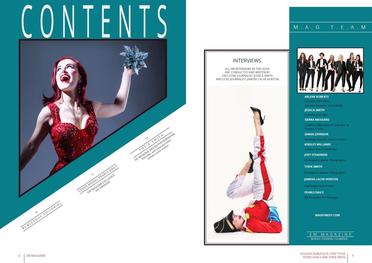 EM Magazine - December 2021 - Nude Burlesque by Pearls Daily