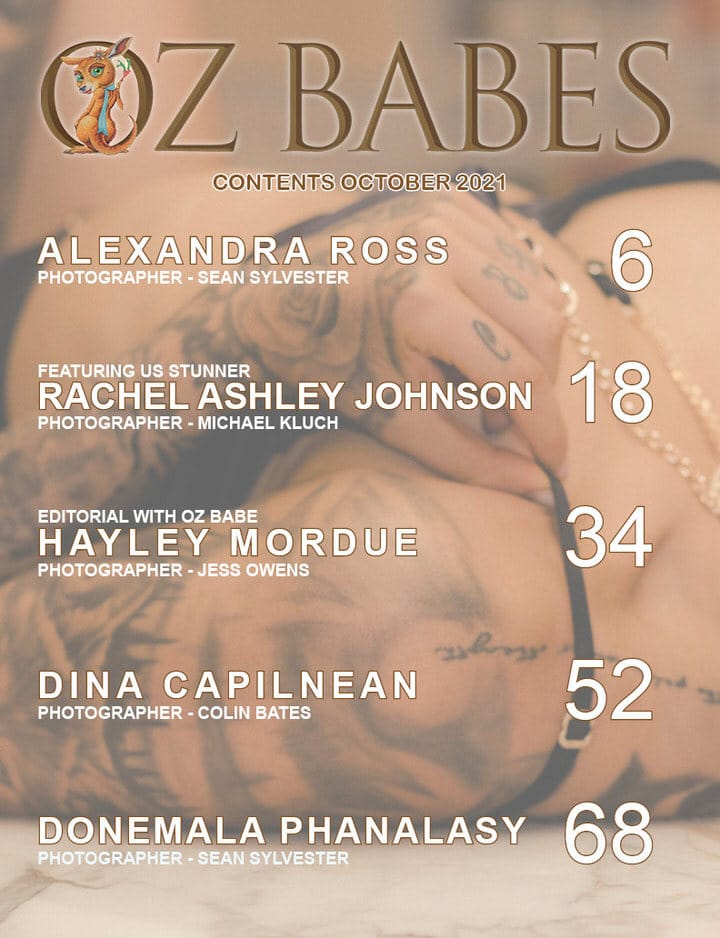 Oz Babes Magazine - October 2021 - Rachel Ashley Johnson