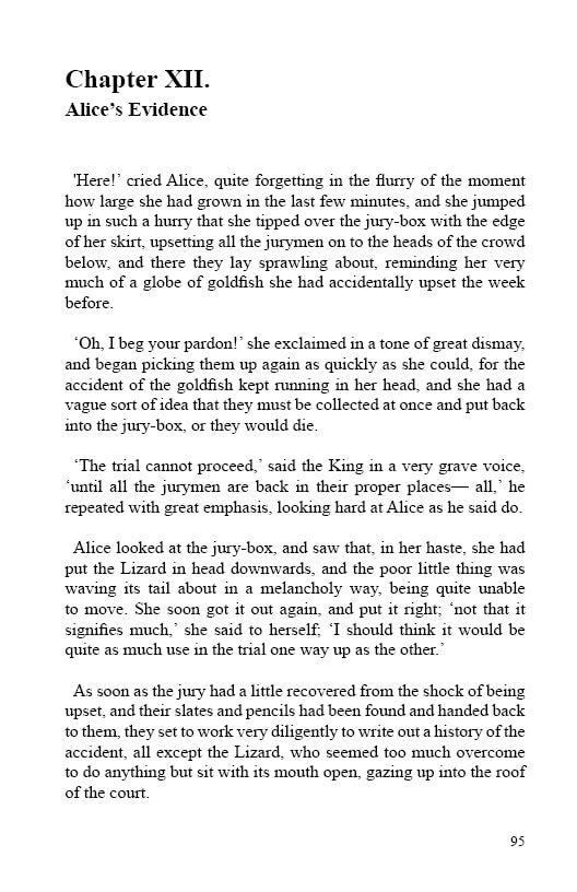 Alices Adventures in Wonderland - Lewis Caroll