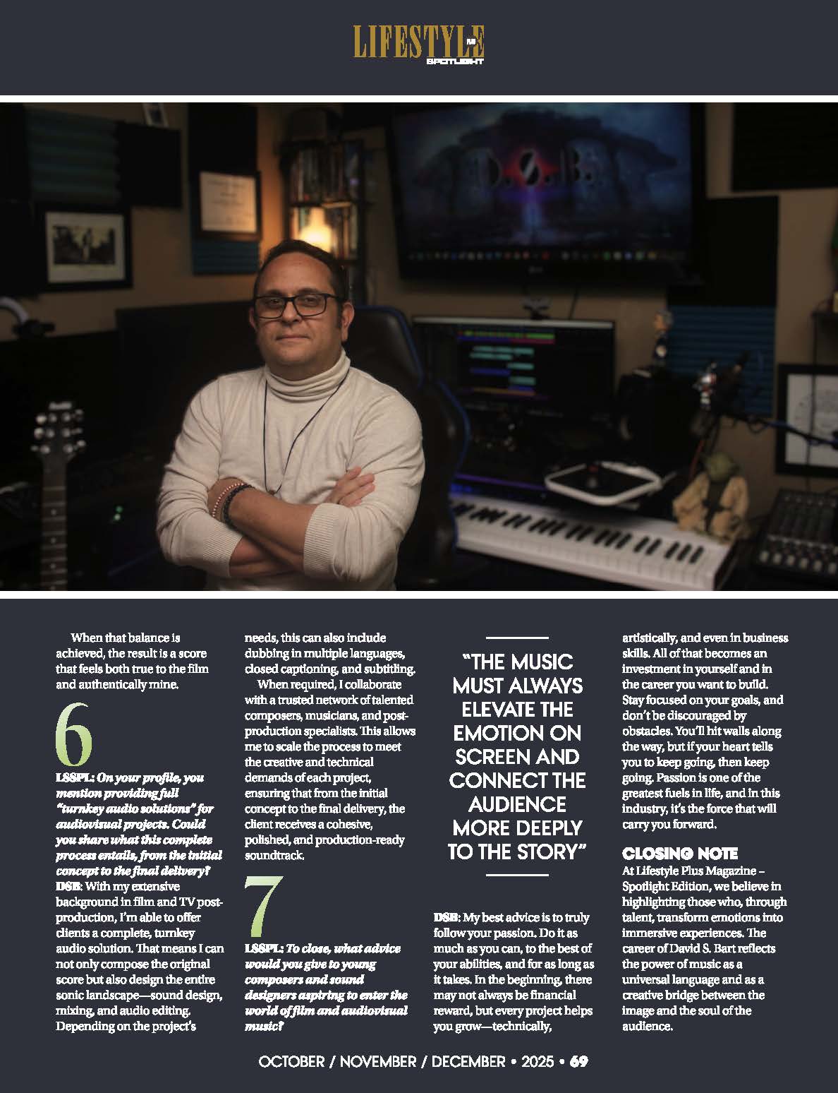 Lifestyle Plus Magazine - December 2025 - Spotlight Edition - Metallica