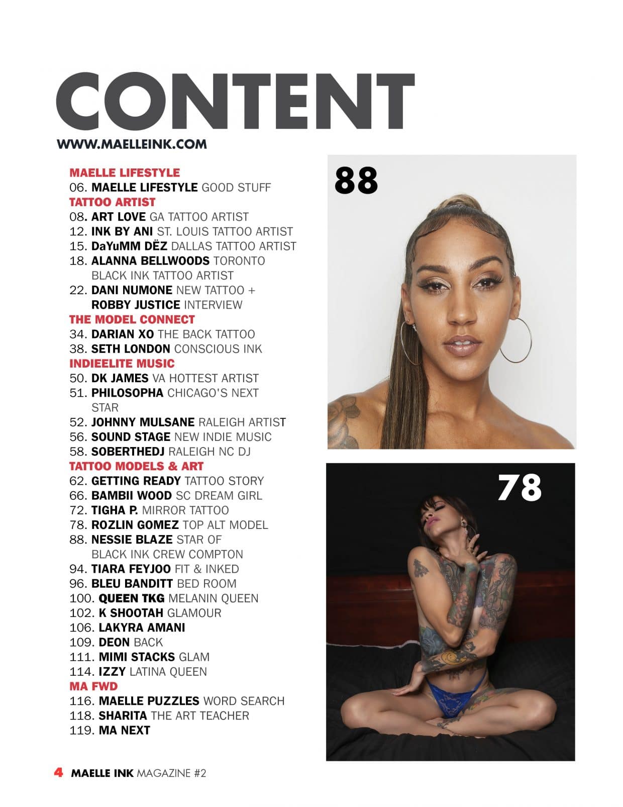 Maelle Ink Magazine - Issue 2 - Nessie Blaze