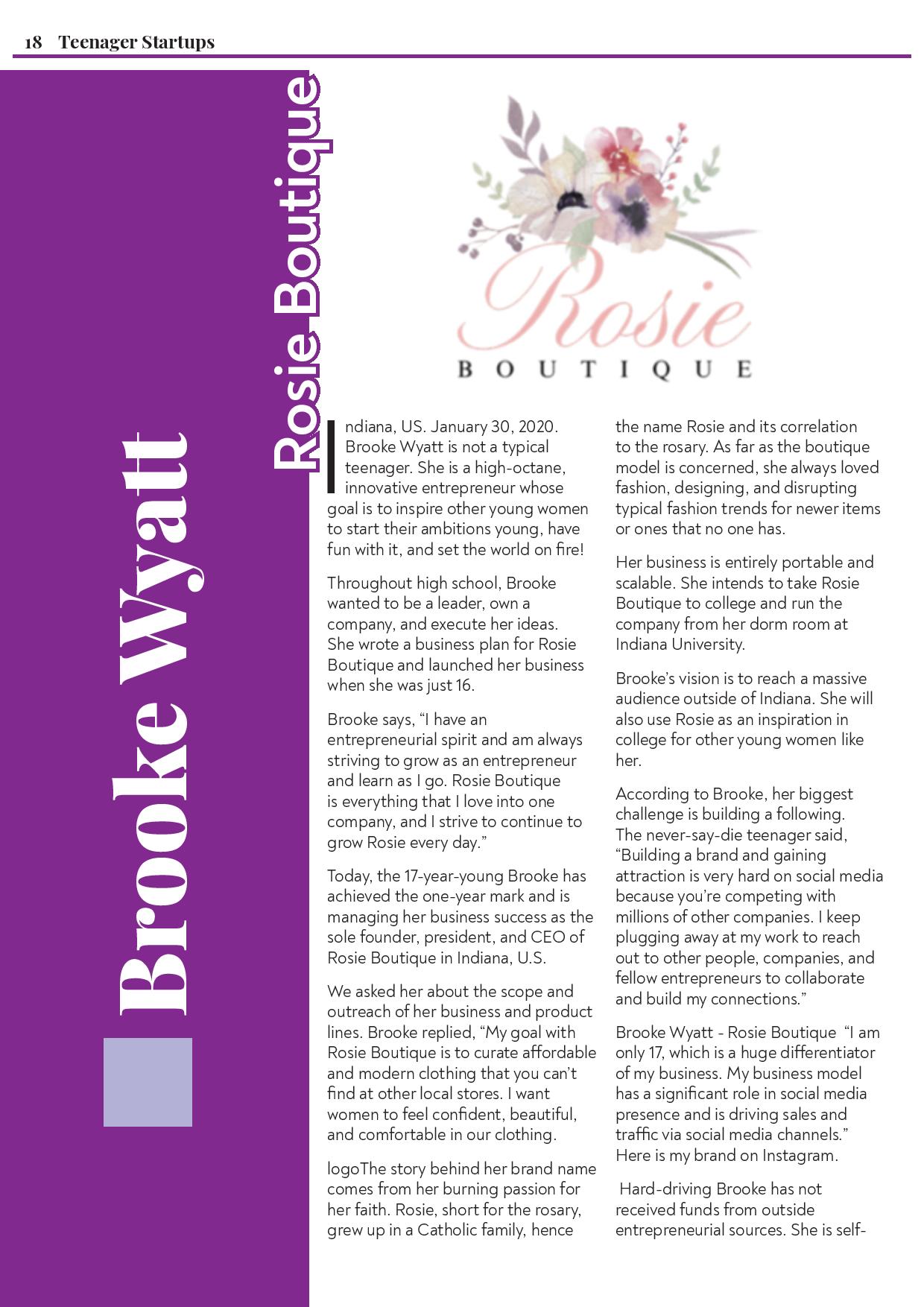 Teenager Startups Magazine - March 2020