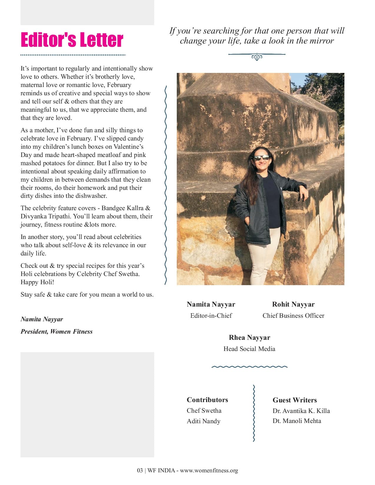 Women Fitness India Magazine - March 2022 - Divyanka Tripathi