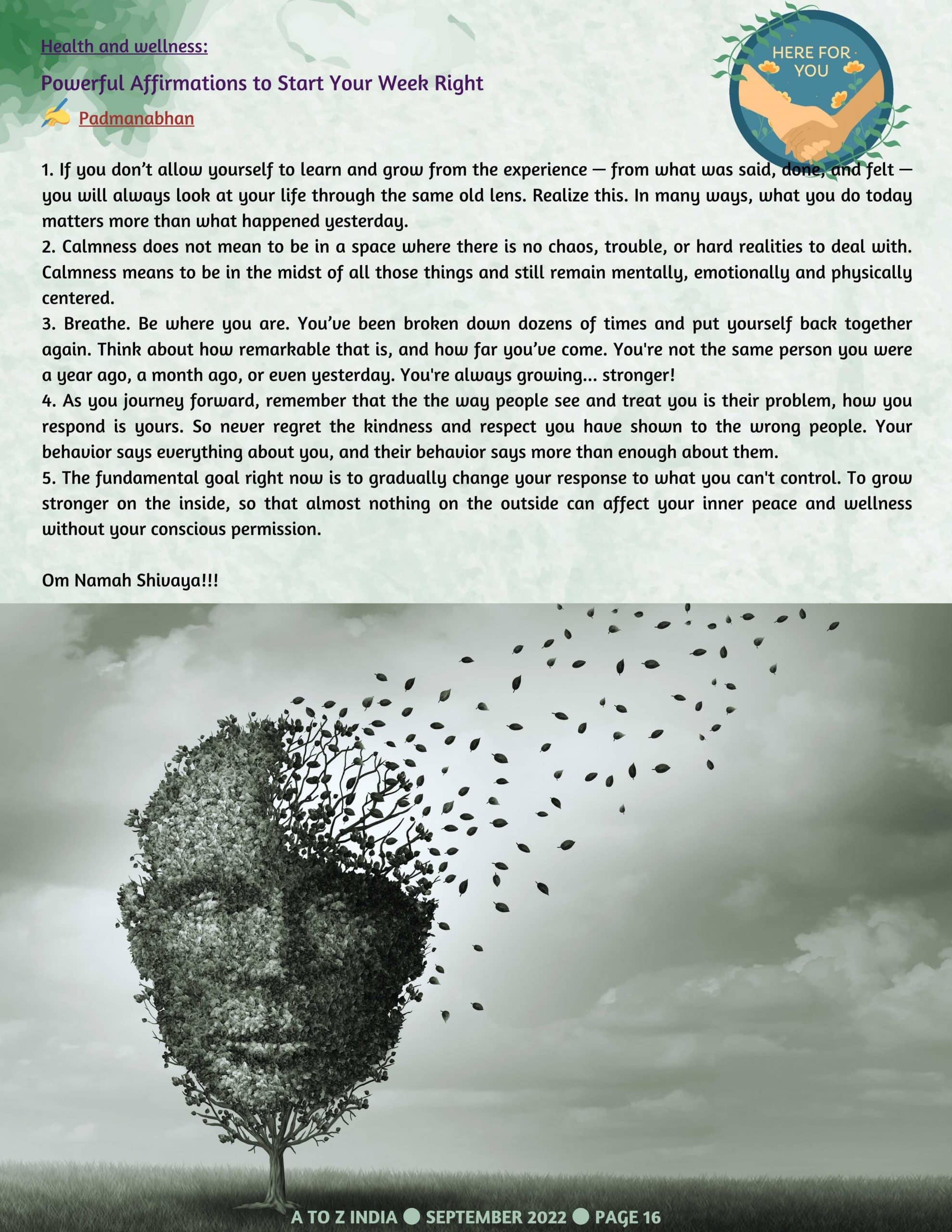 A to Z India Magazine - September 2022
