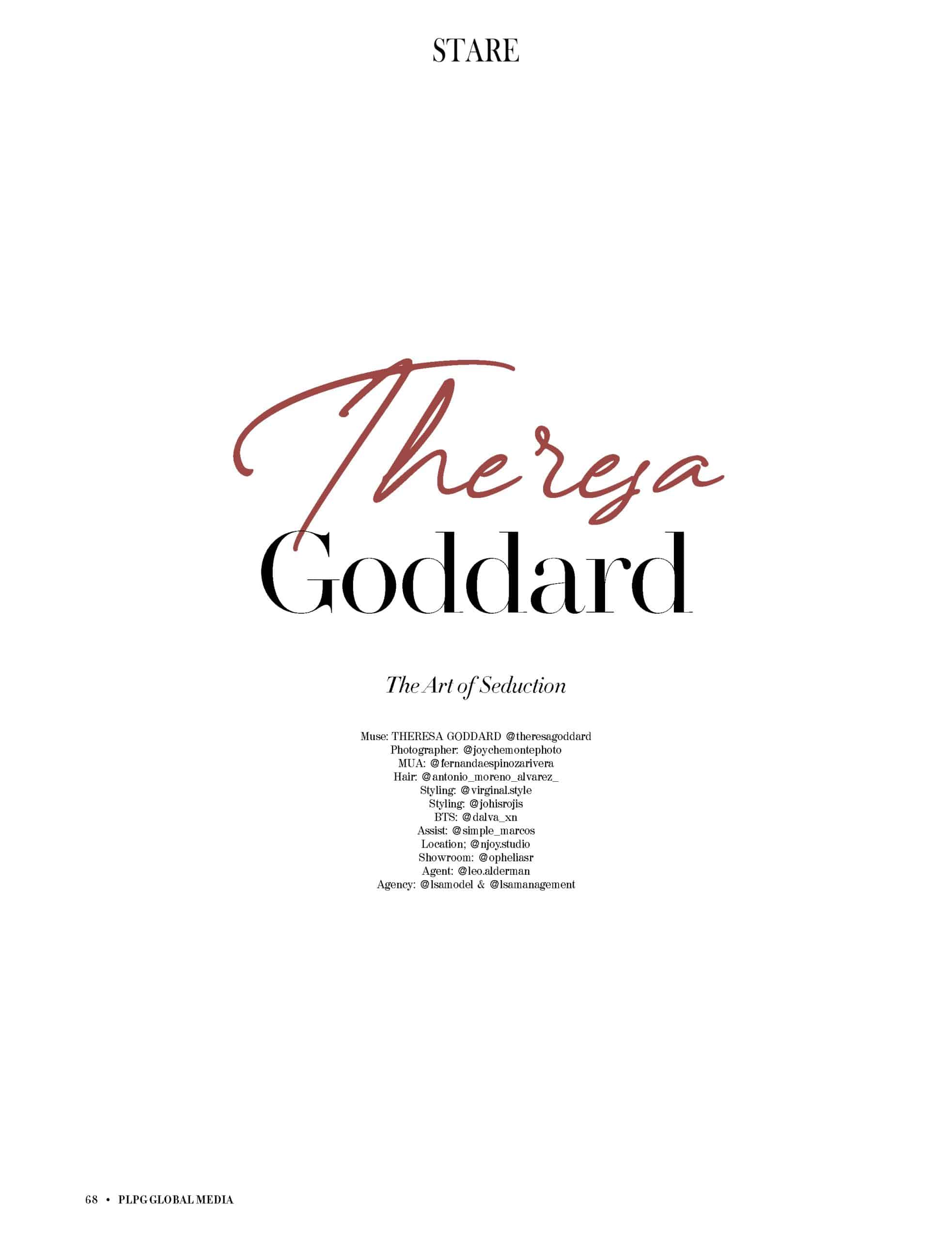 Stare Magazine - September 2025 - Theresa Goddard