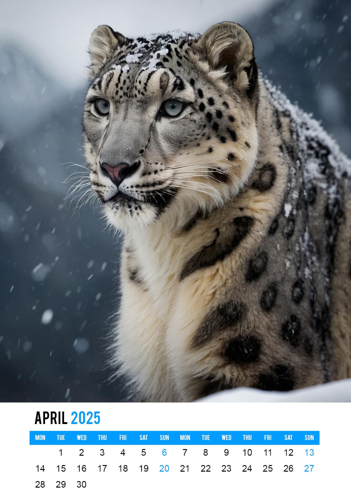 Big Cats - 2025 Calendar
