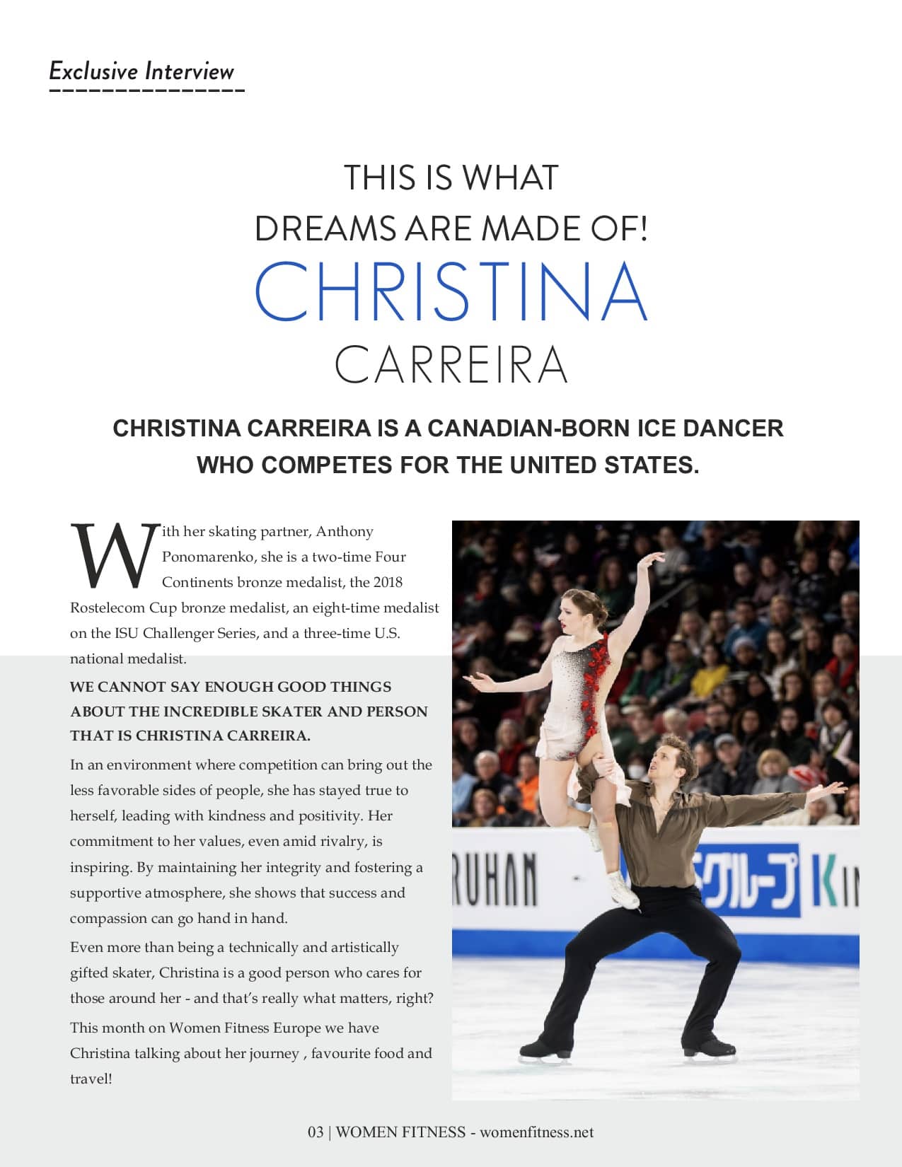 Women Fitness Europe Magazine - June 2024 - Christina Carreira
