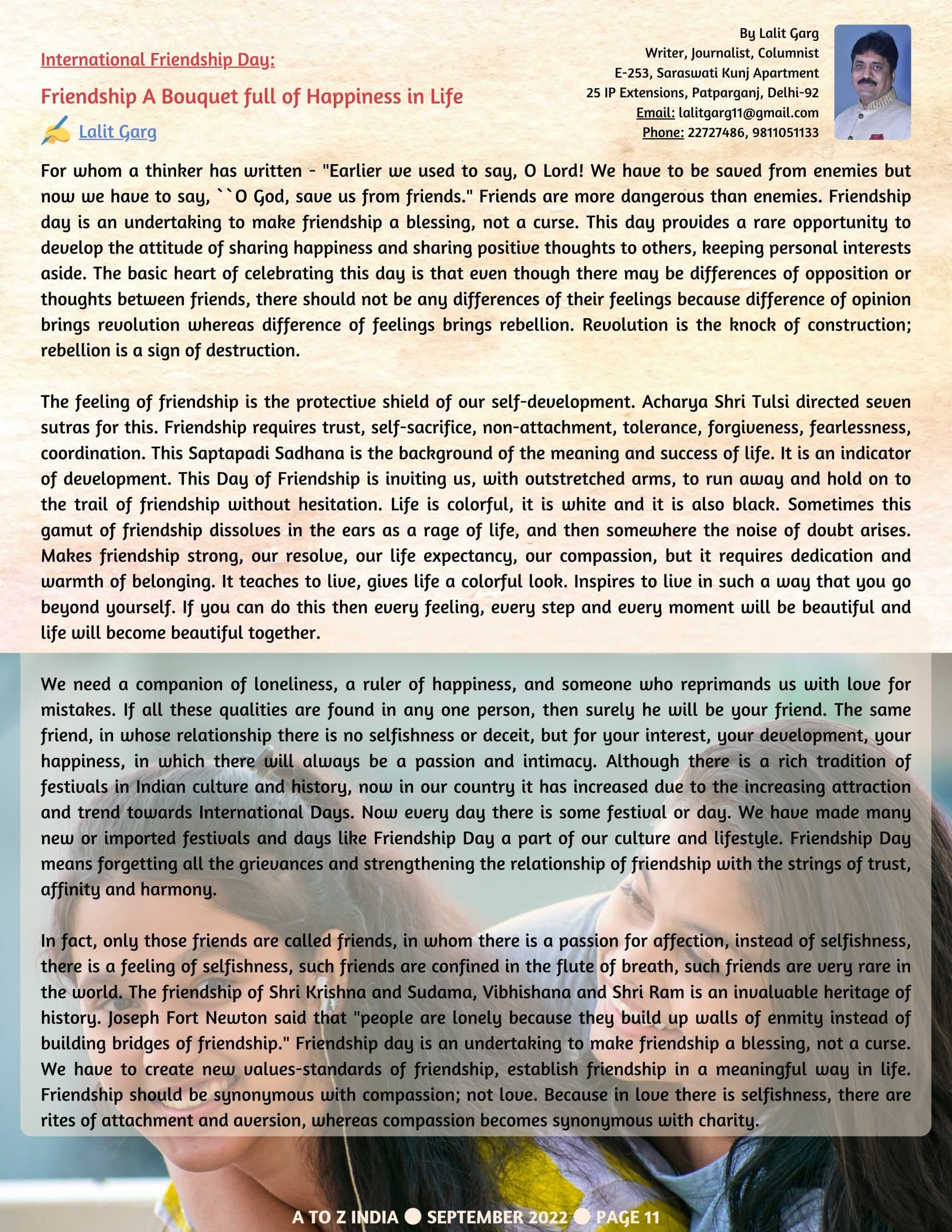 A to Z India Magazine - September 2022