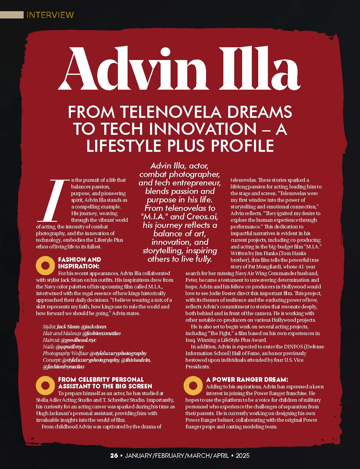 Lifestyle Plus Magazine - Men Edition - April 2025 - Advin Illa