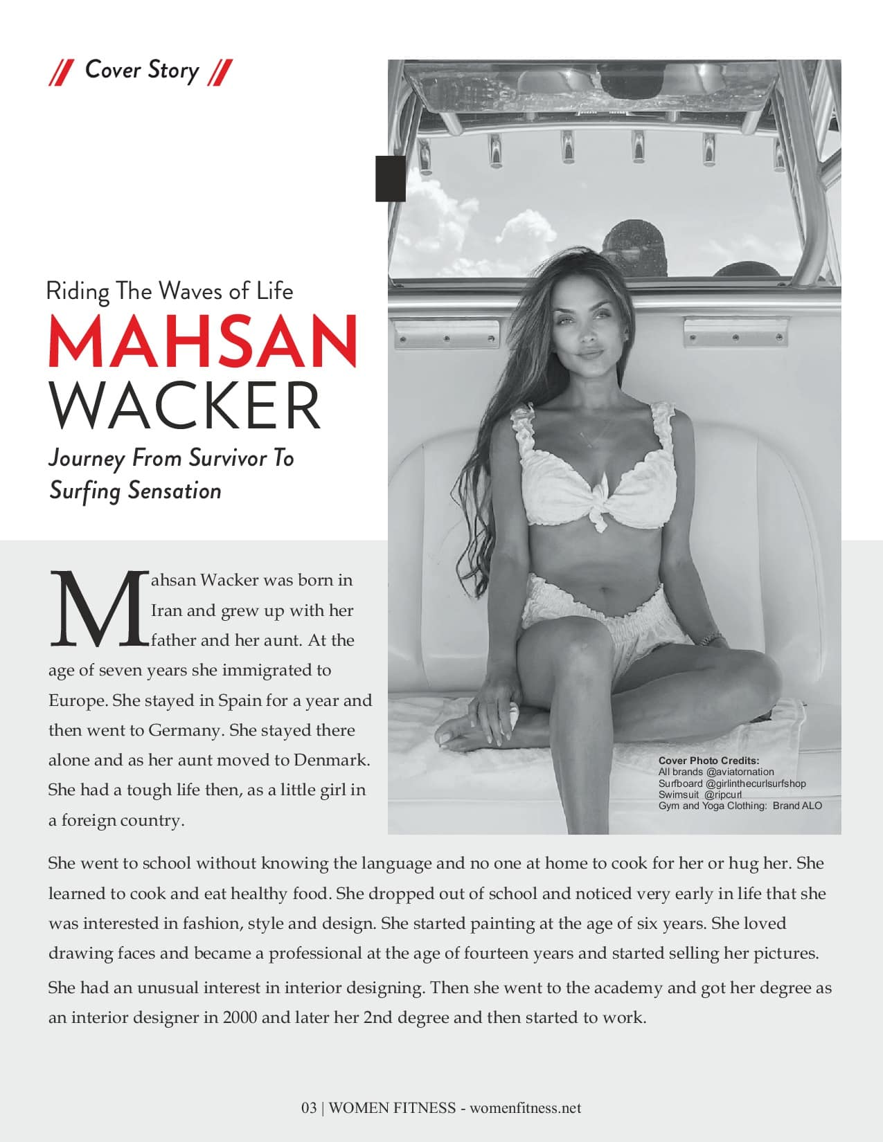 Women Fitness Europe Magazine - August 2024 - Mahsan Wacker
