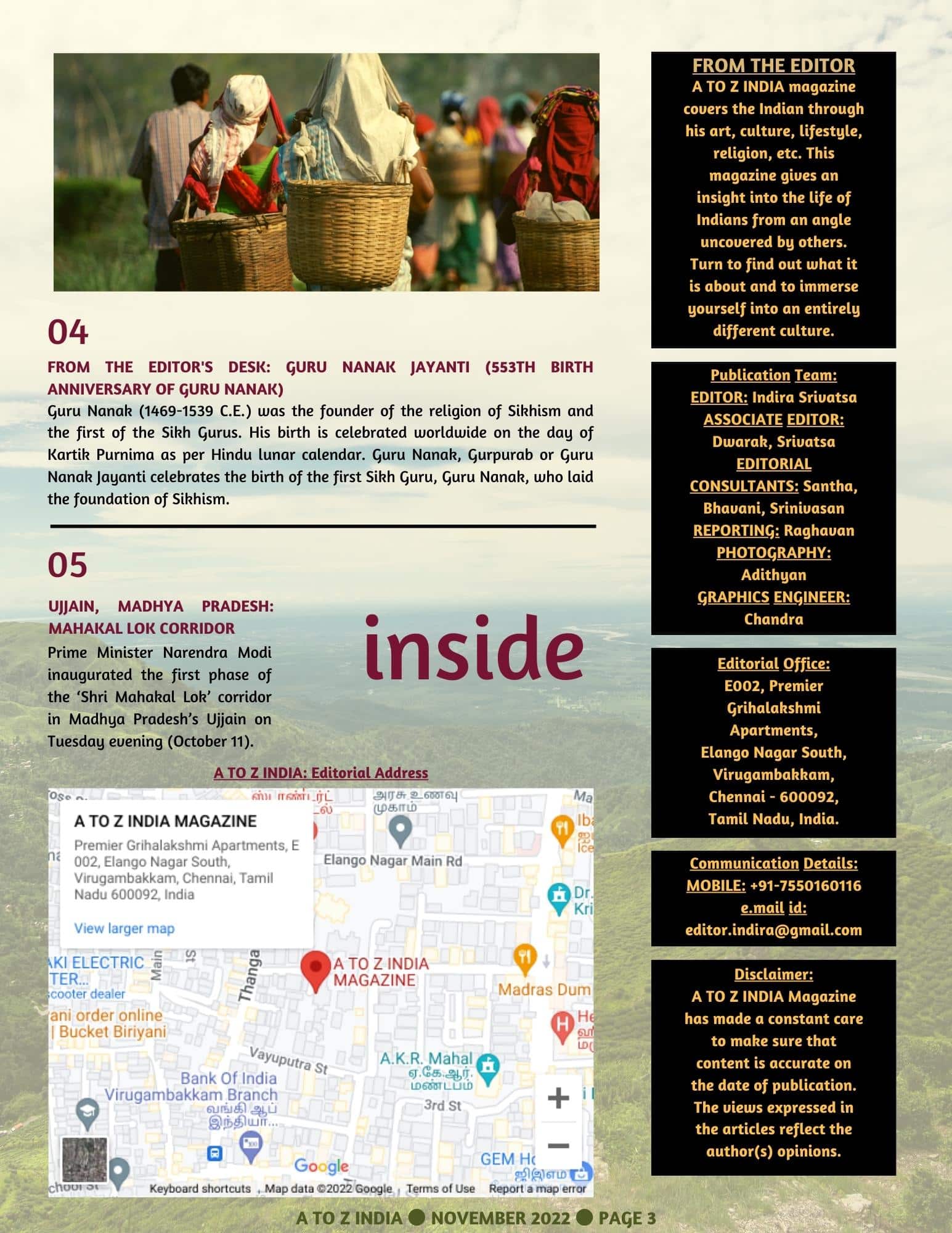 A to Z India Magazine - November 2022