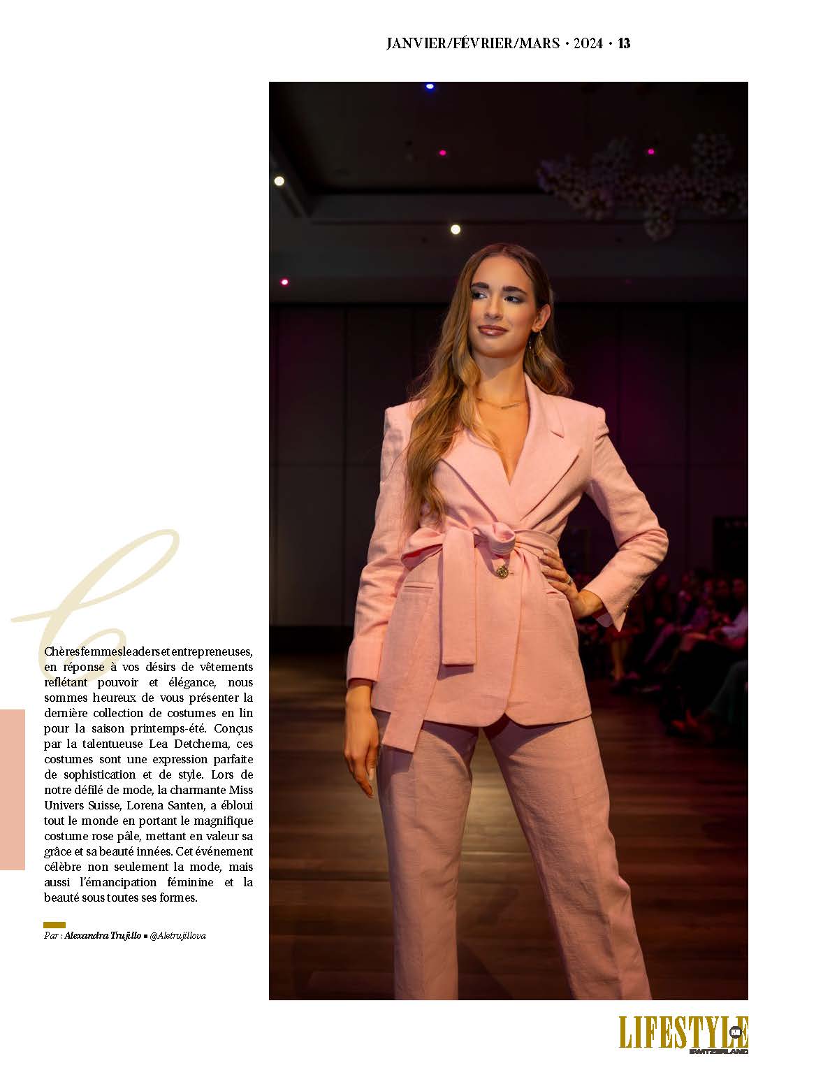 Lifestyle Plus Magazine - Switzerland - March 2024 - Lorena Santen