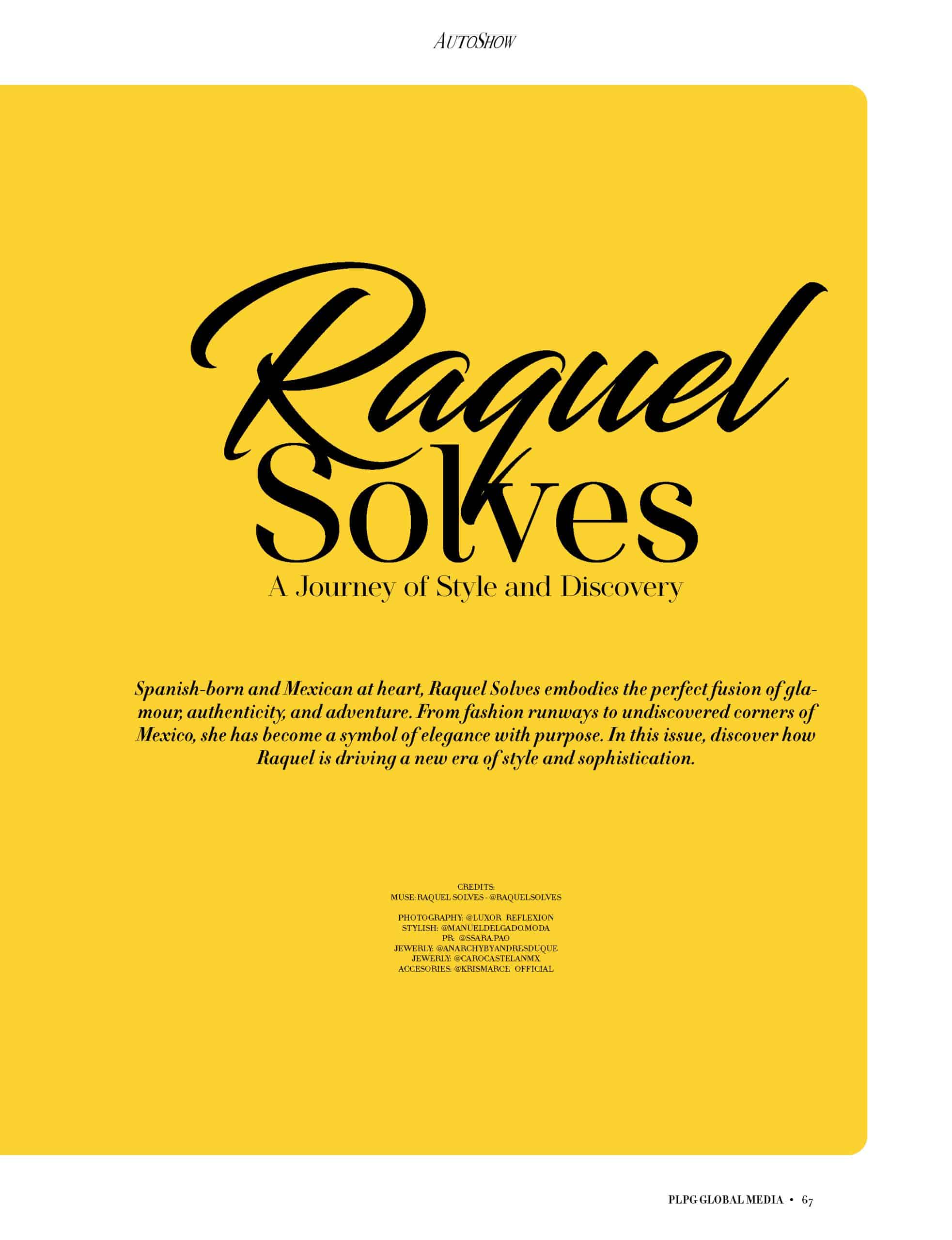 AutoShow Magazine - September 2025 - Raquel Solves