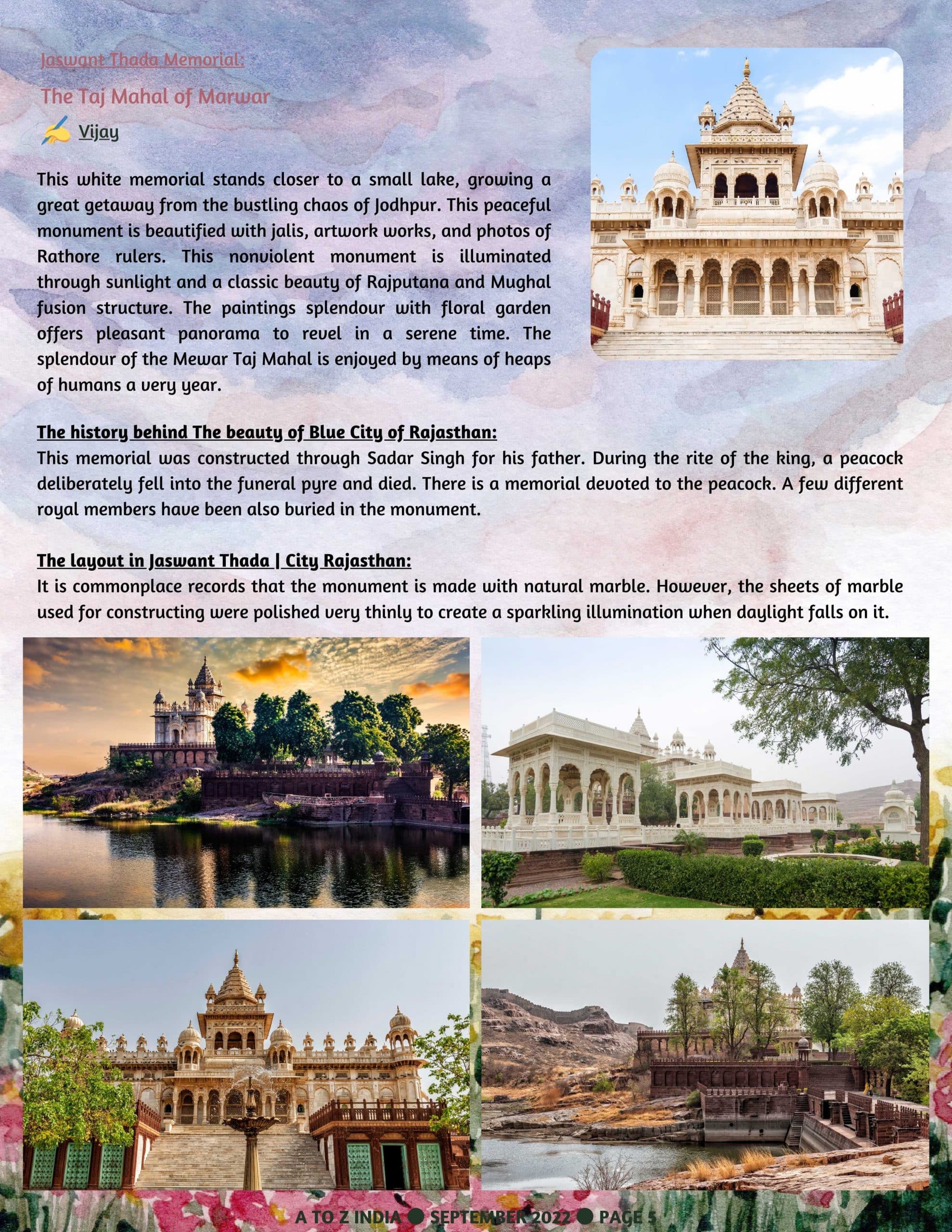 A to Z India Magazine - September 2022