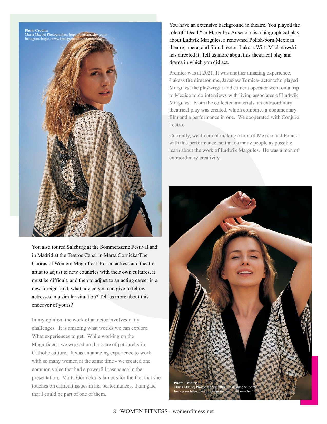 Women Fitness International Magazine - 26th Anniversary Special 2022 - Anna-Maria Sieklucka