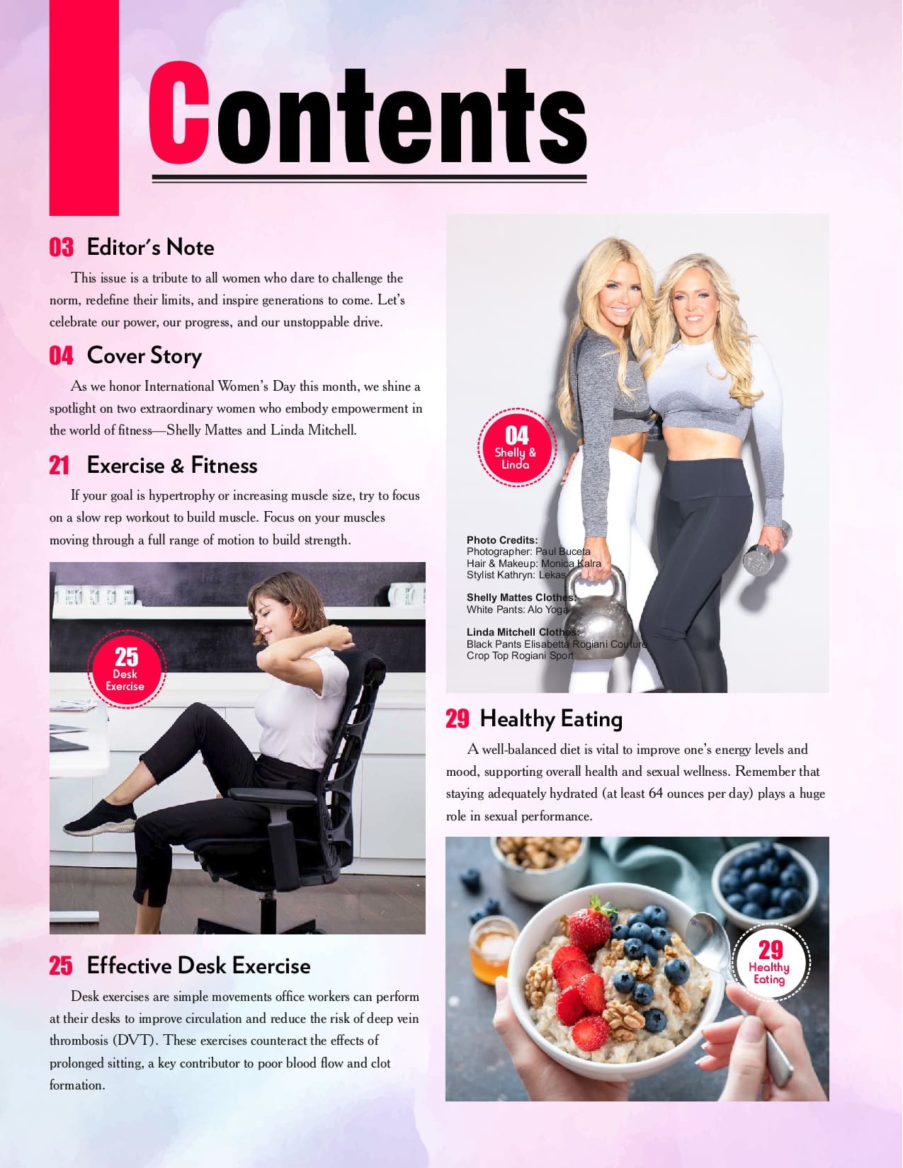 Women Fitness International Magazine - March 2025 - Shelly Mattes & Linda Mitchell