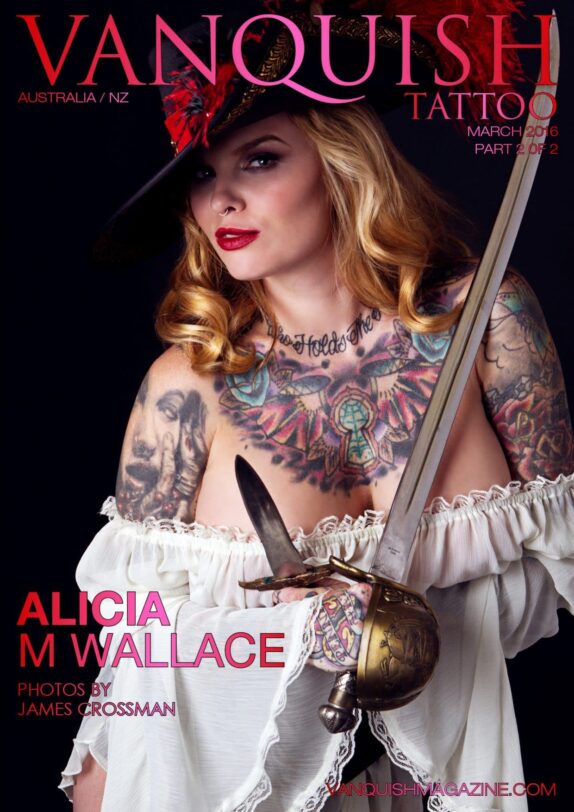 Vanquish Tattoo Magazine – March 2016 – Alicia M Wallace 