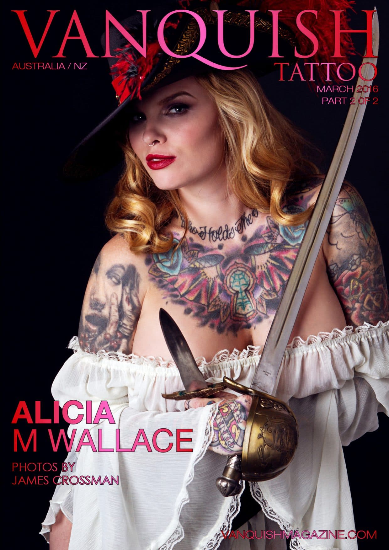 Vanquish Tattoo Magazine - March 2016 - Alicia M Wallace Vanquish Tattoo Magazine – March 2016 – Alicia M Wallace