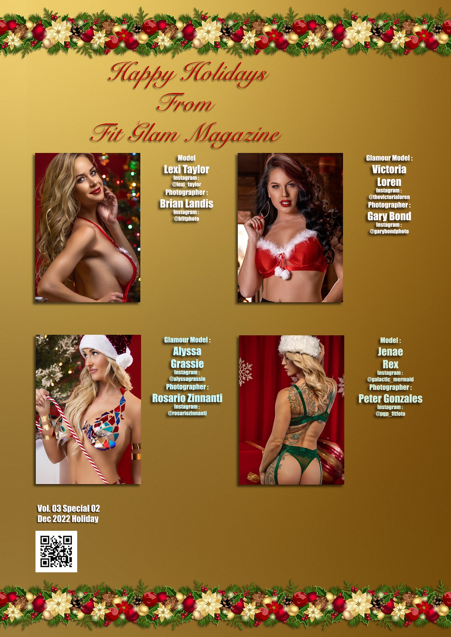 Fit Glam Magazine - December 2022 - Christmas Edition - Jenae Rex