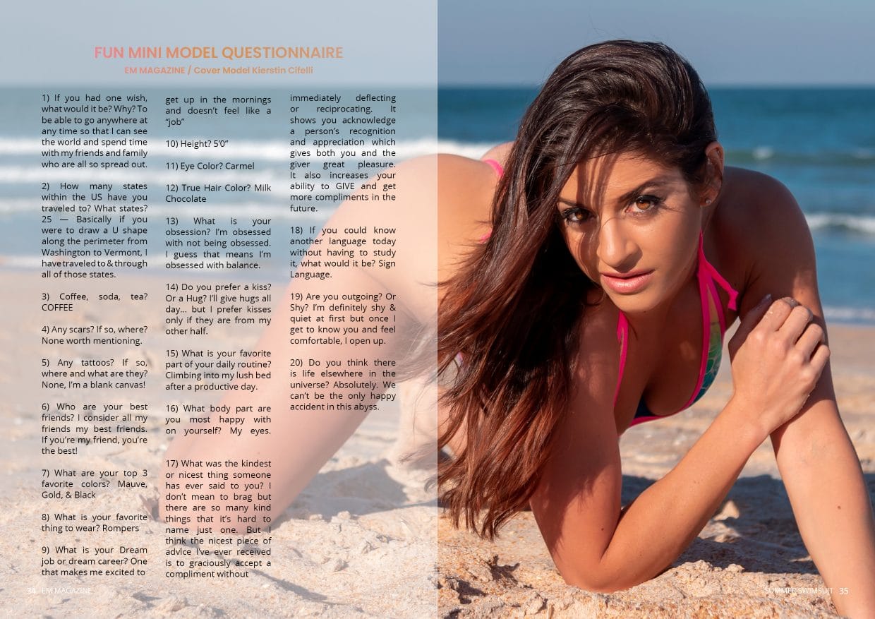 EM Magazine - Summer Swimsuit Models 2021