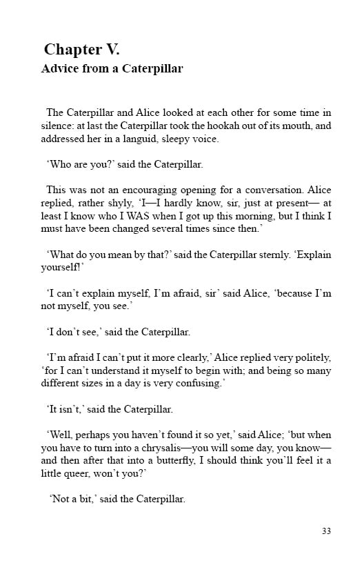 Alices Adventures in Wonderland - Lewis Caroll