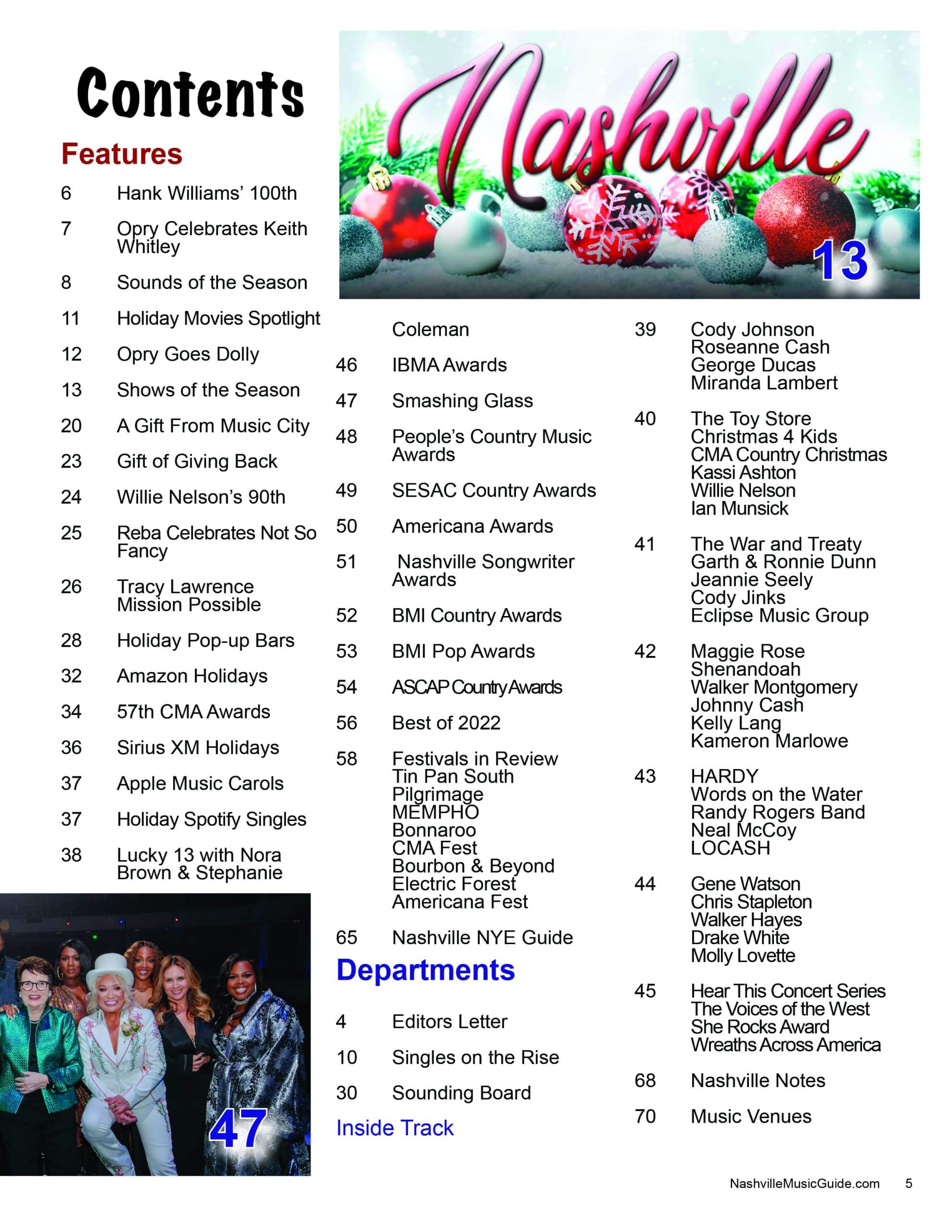 Nashville Music Guide - Holiday Issue 2023