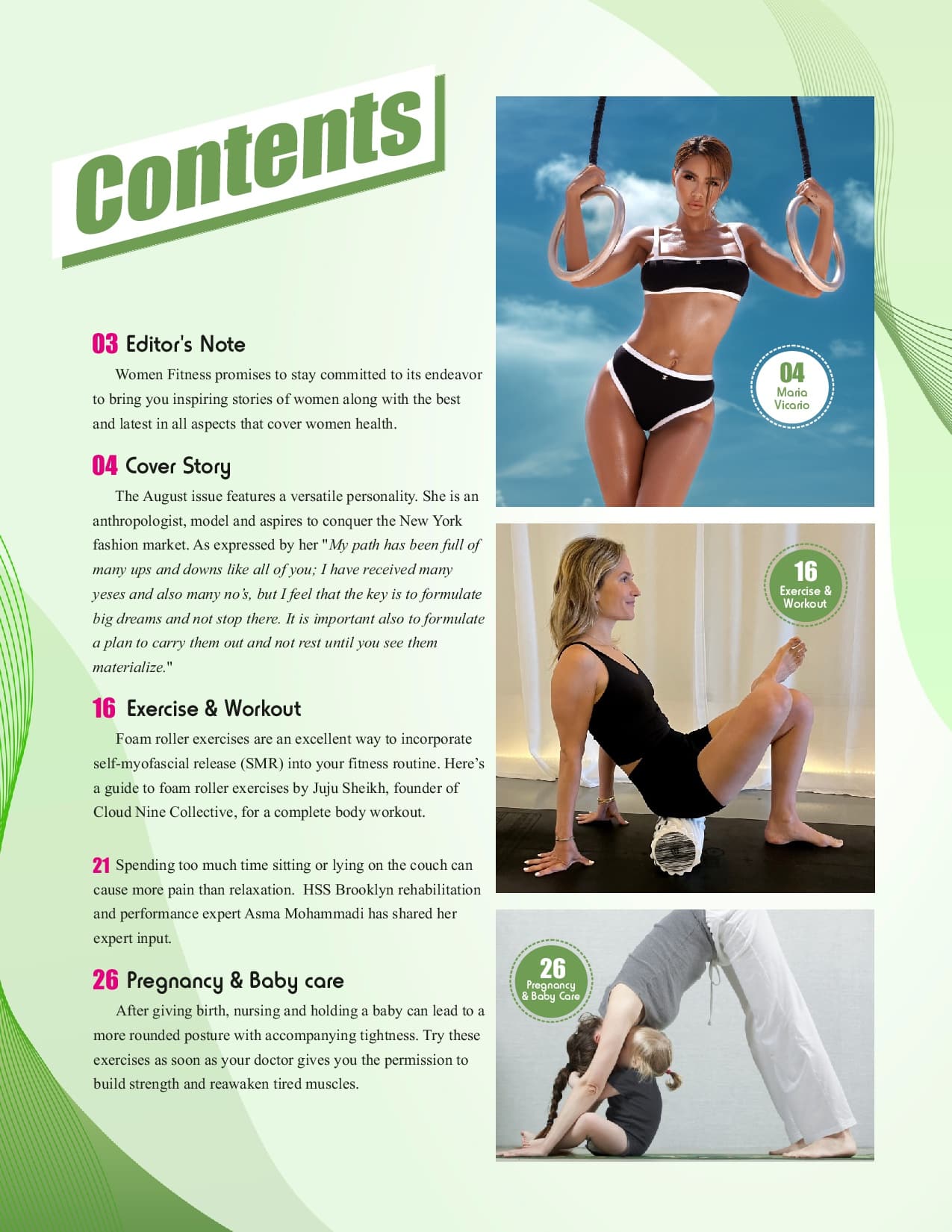Women Fitness International Magazine - August 2023 - Maria Vicario