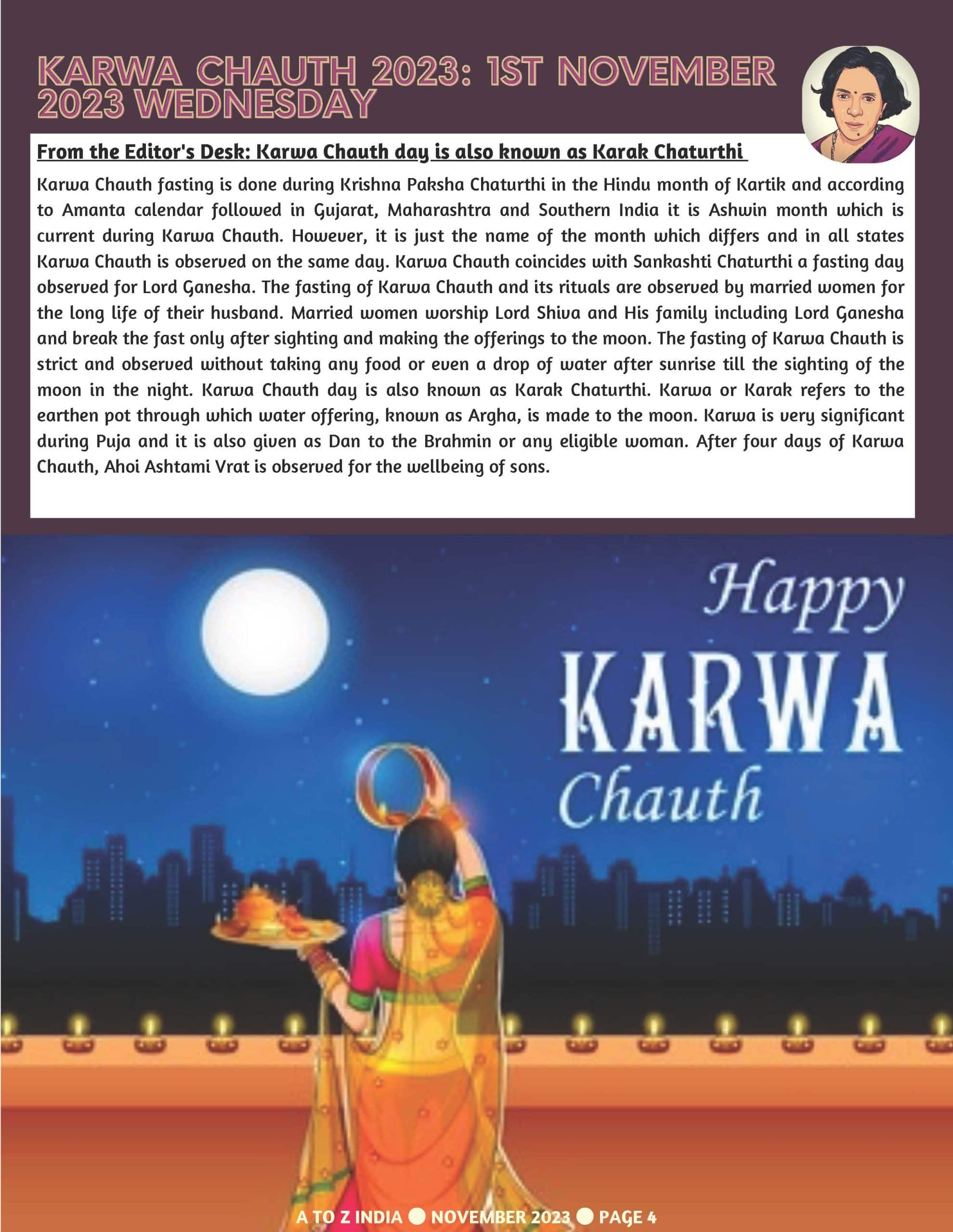 A to Z India Magazine - November 2023 - Happy Diwali 2023