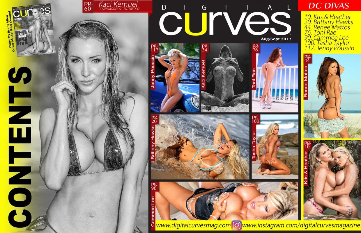 Digital Curves Magazine - August - September 2017 - Kaci Kemuel