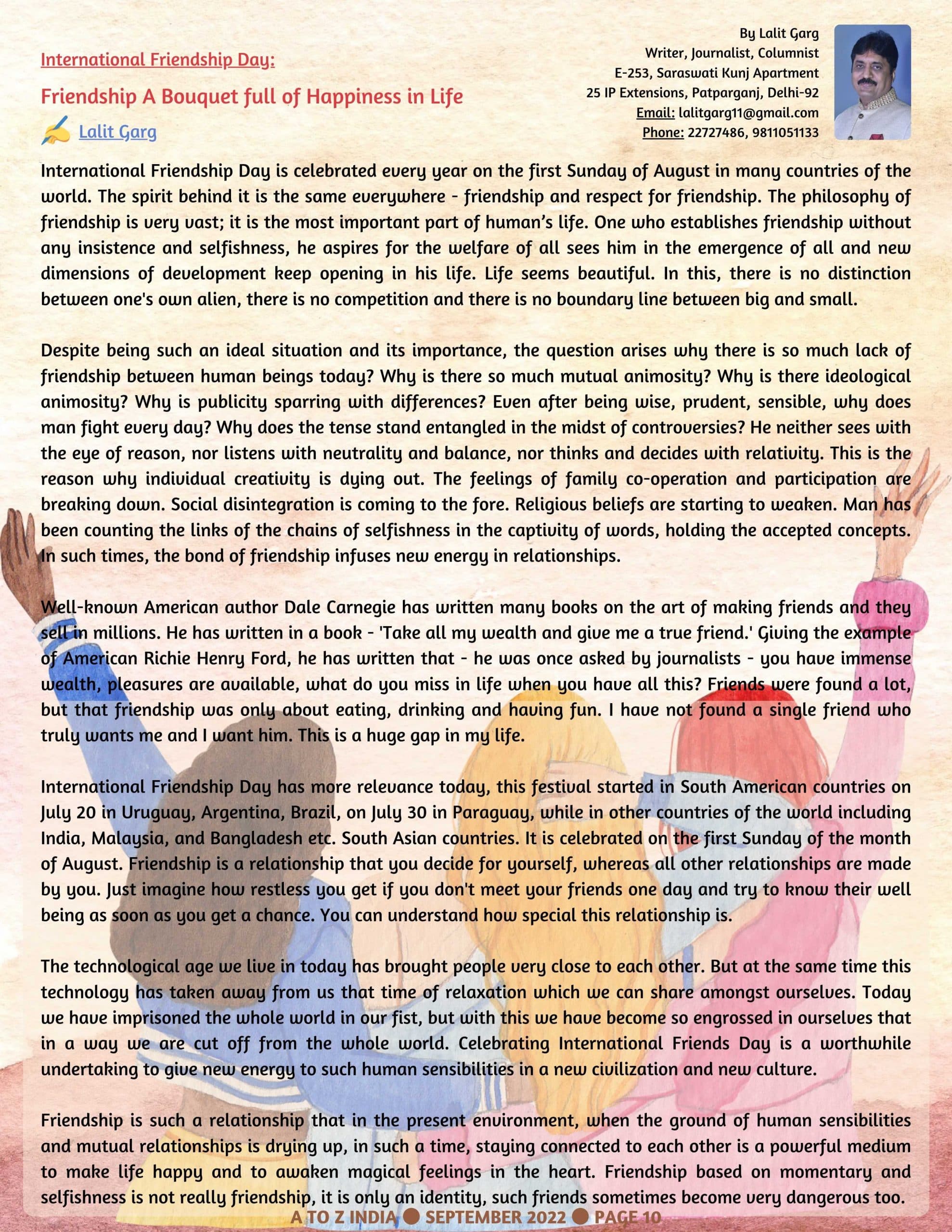 A to Z India Magazine - September 2022