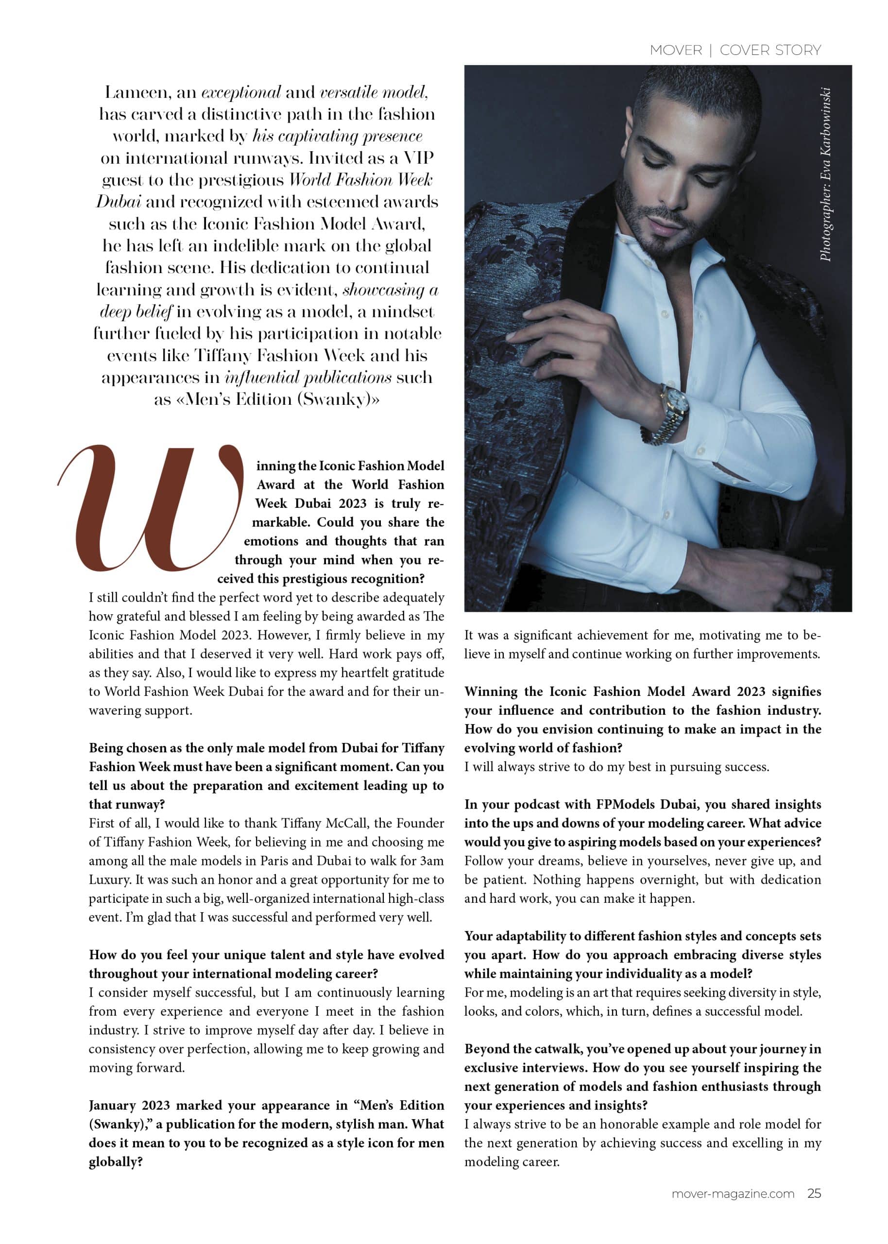 Mover Magazine - Issue 35 - Lameen Troudi