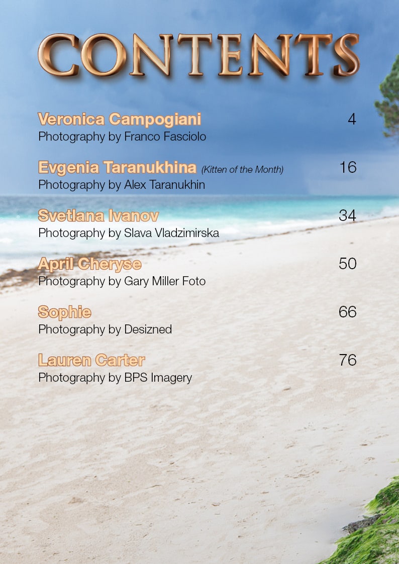 Vanquish Magazine - Gorgeous Blondes - February 2023 - Evgenia Taranukhina