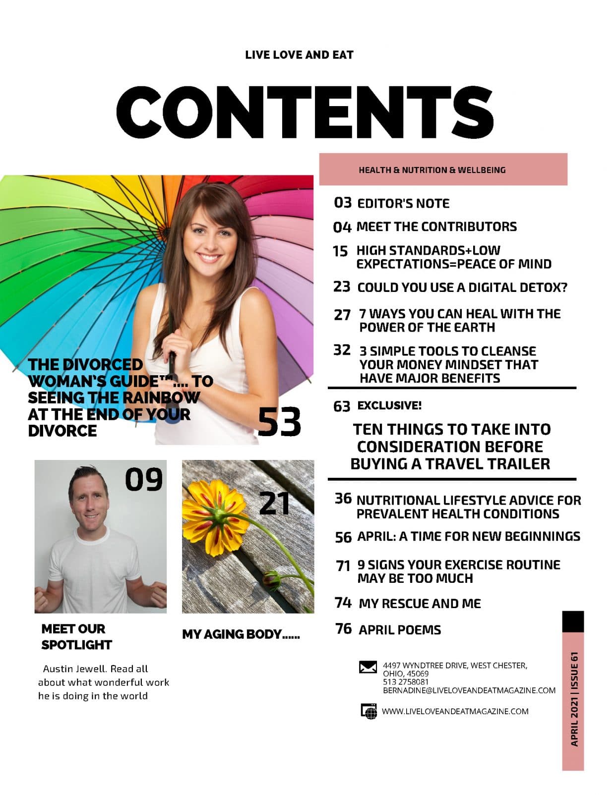 The Live Love and Eat Magazine - April 2021