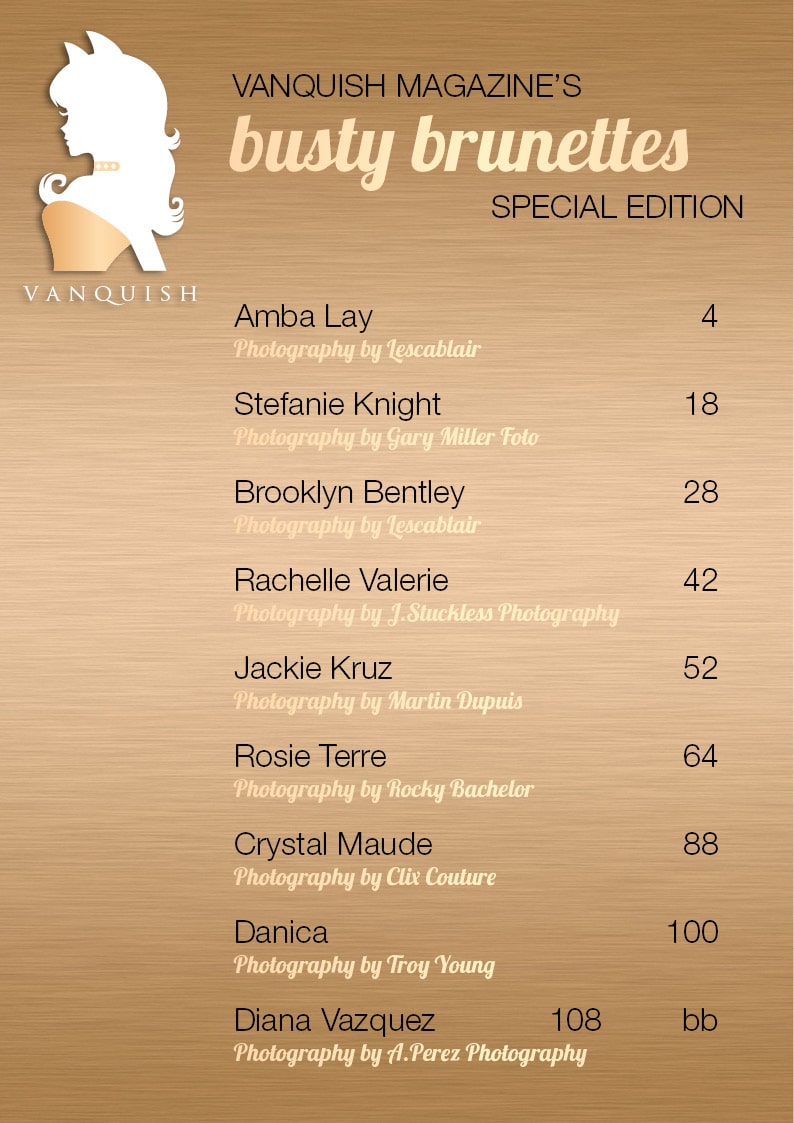 Vanquish Magazine - Busty Brunettes - August 2016 Part - 3 - Amba Lay