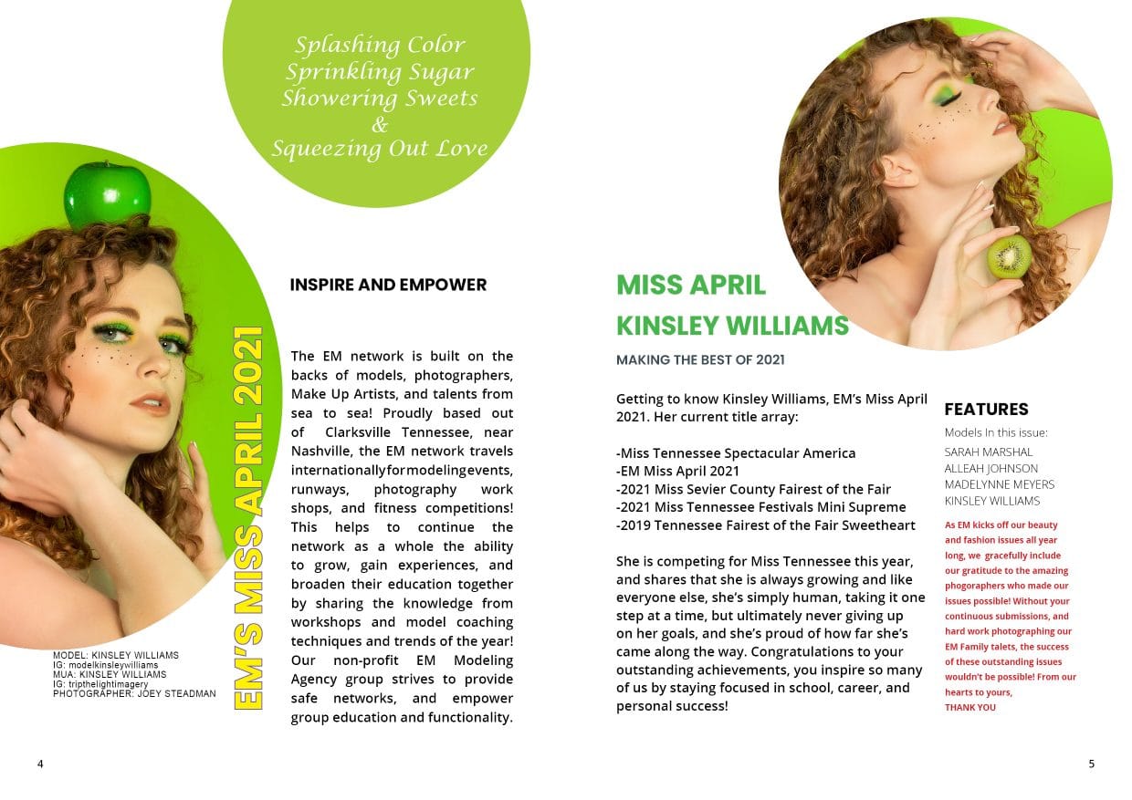 EM Magazine - April 2021 - Kinsley Williams
