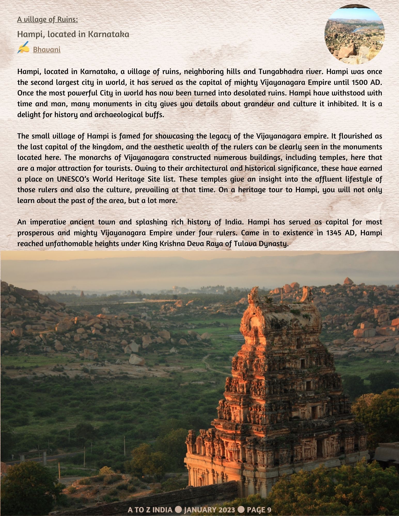A to Z India Magazine - January 2023