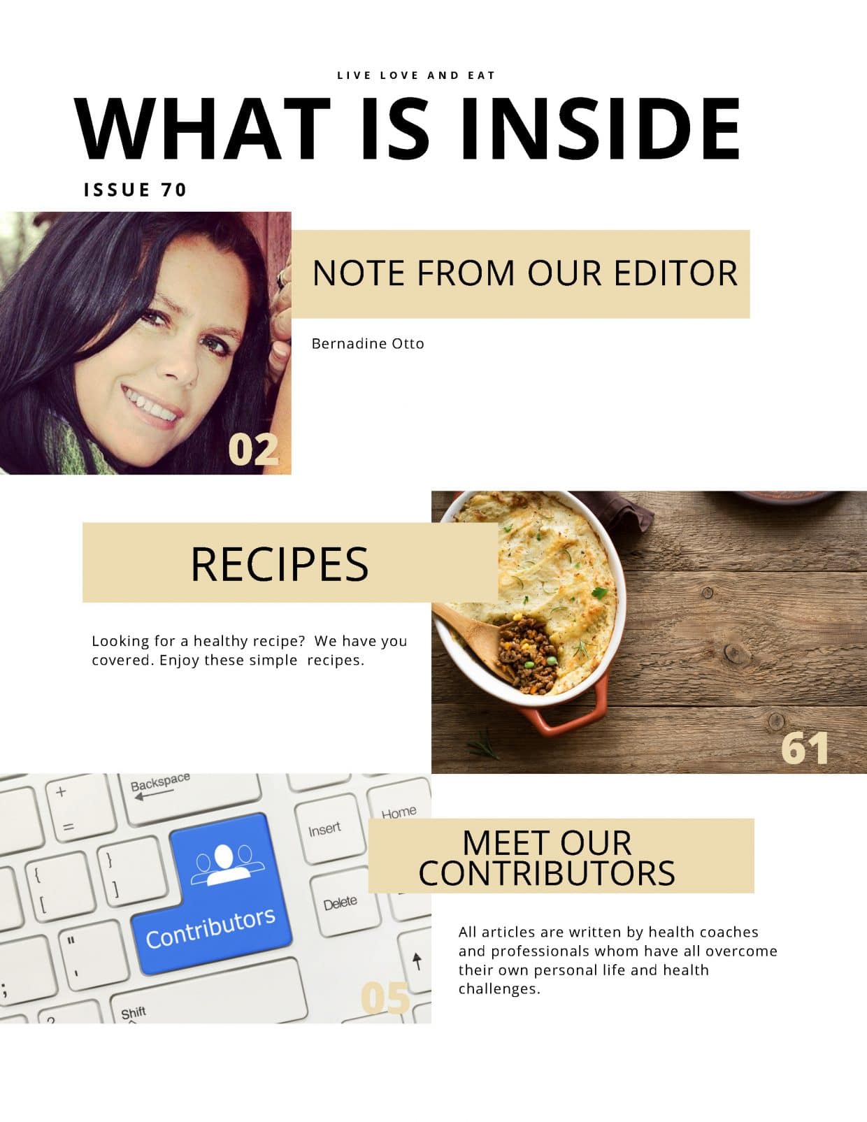 Live Love and Eat Magazine - January 2022