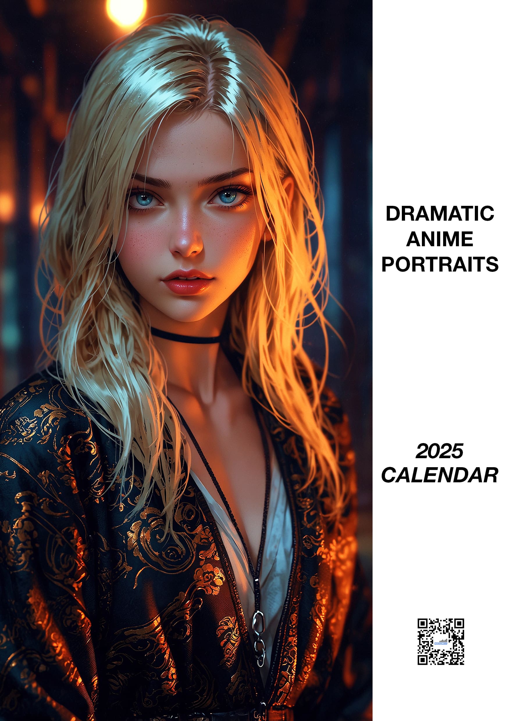 Dramatic Anime Portraits - 2025 Calendar Dramatic Anime Portraits – 2025 Calendar