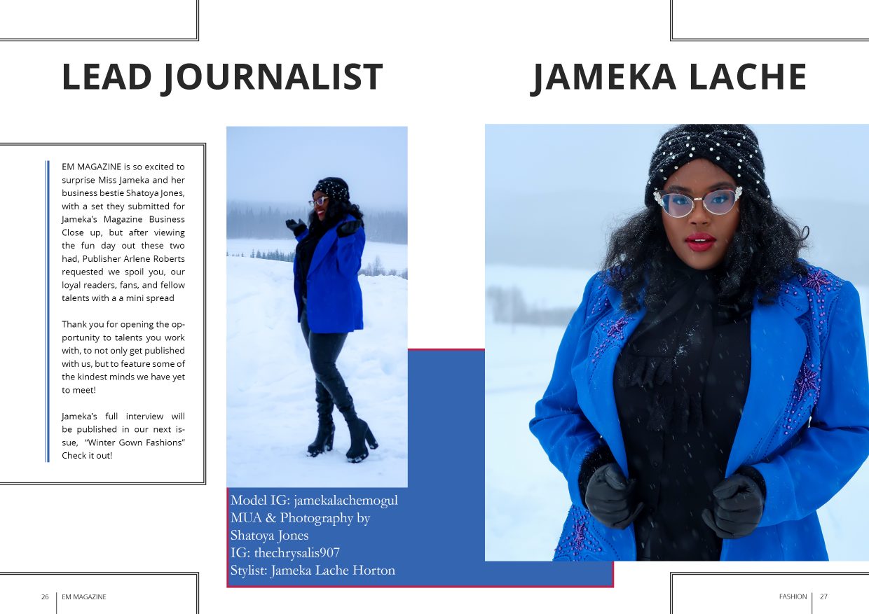 EM Magazine - March 2022 - Fashion Edition - Jordanne Calvin