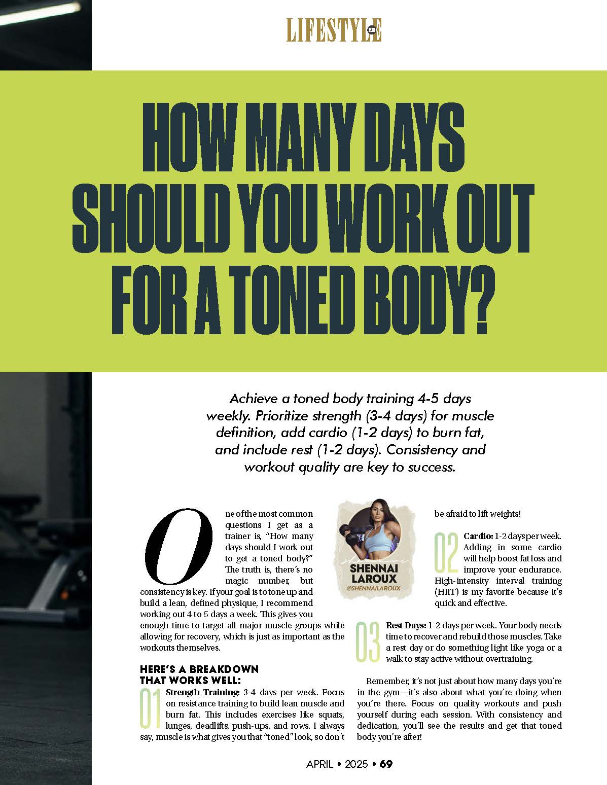 Lifestyle Plus Magazine - April 2025 - Miranda Godvil