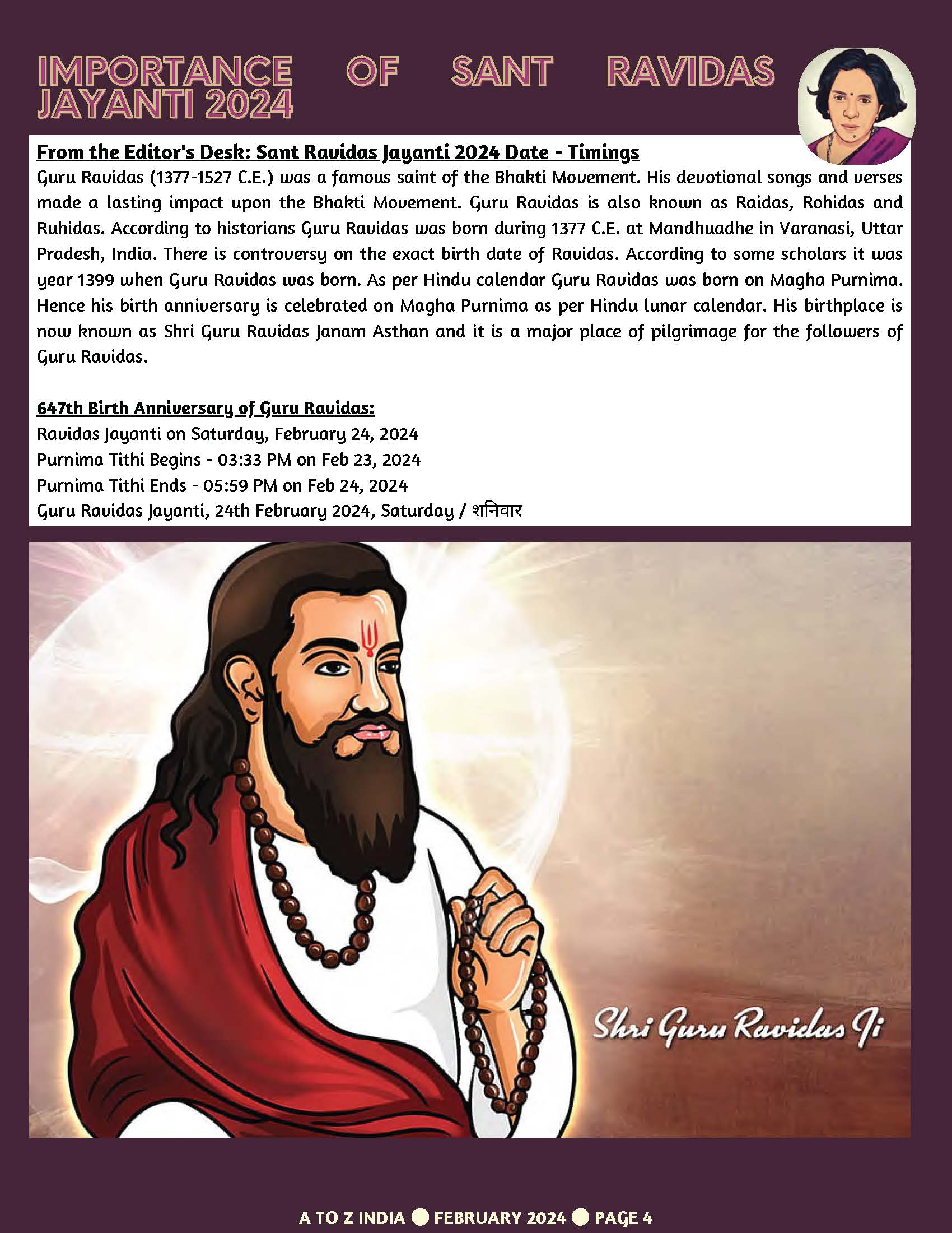 A to Z India Magazine - February 2024 - Ram Mandir Varanasi