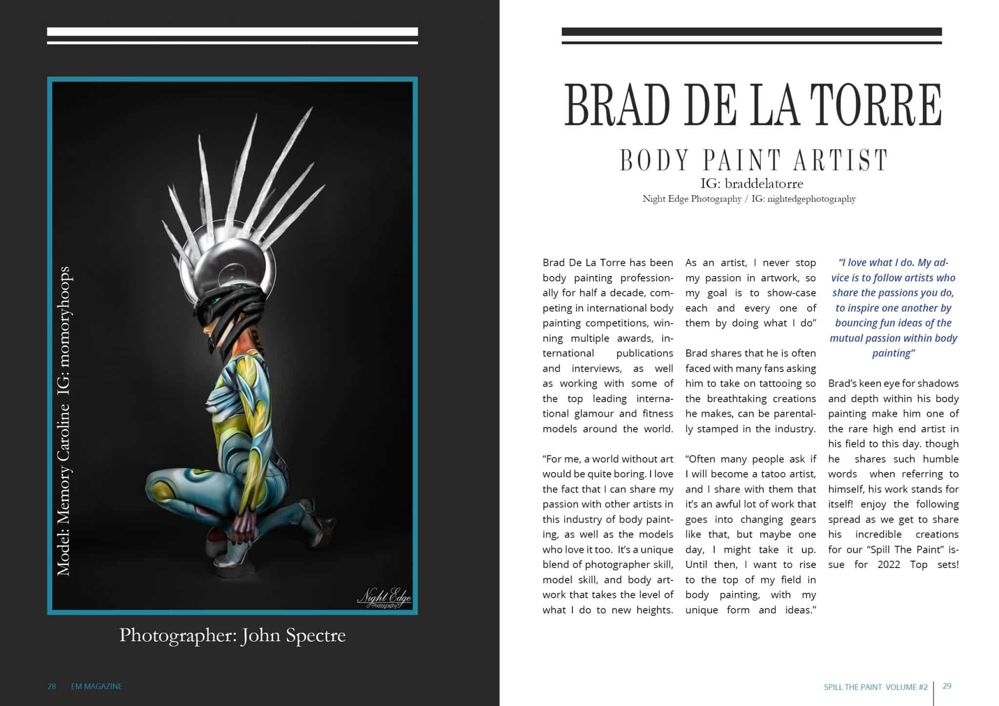 EM Magazine - Spill The Paint - Volume 2 - Brad De La Torre
