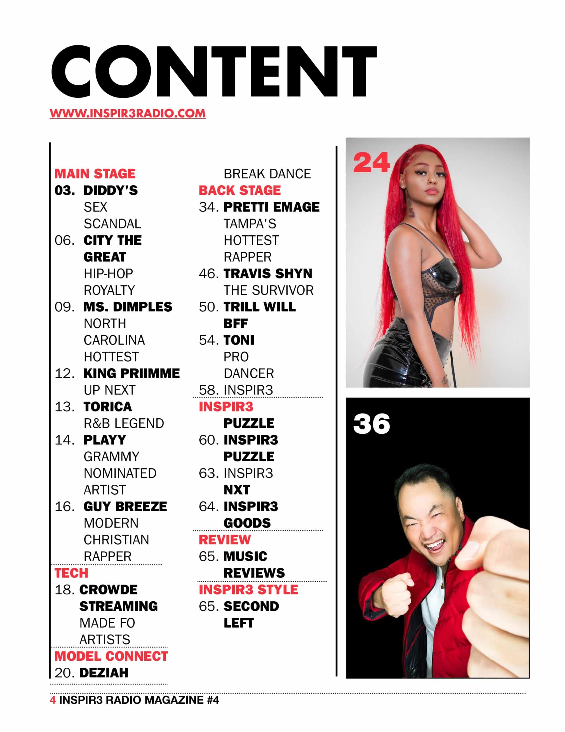 Inspir3 Radio Magazine - Issue 4 - Pretti Emage